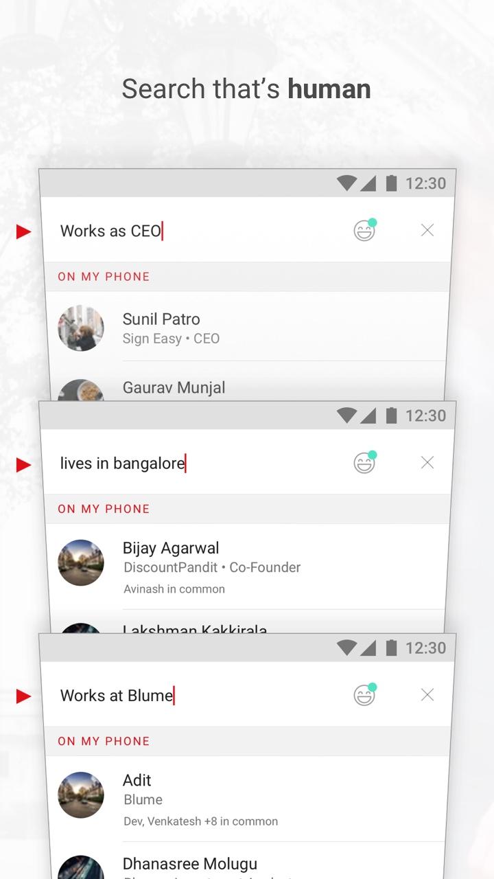اسکرین شات 5 برنامه InTouch Contacts & Caller ID