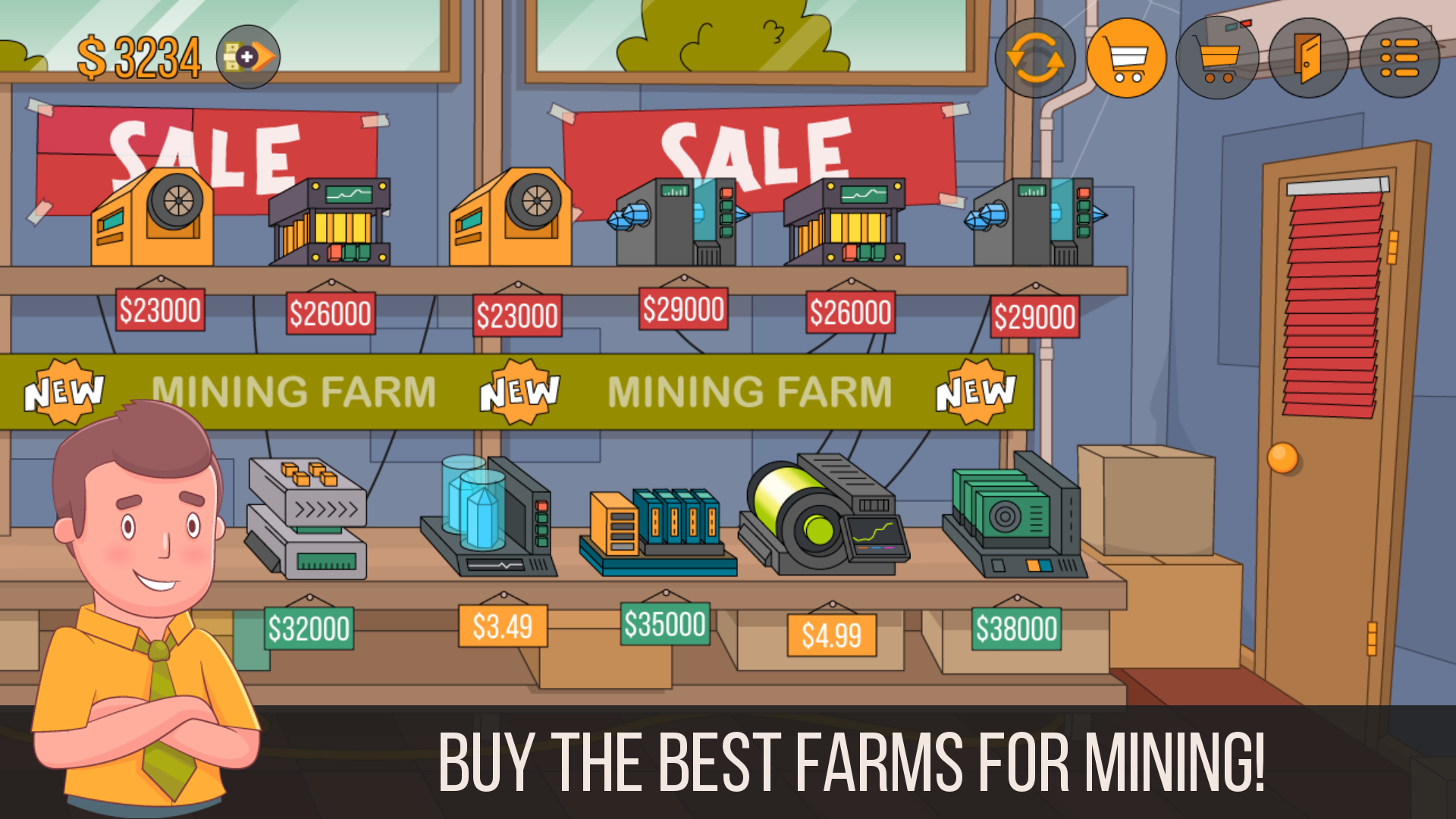 اسکرین شات 4 بازی Bitcoin miner: Idle Simulator