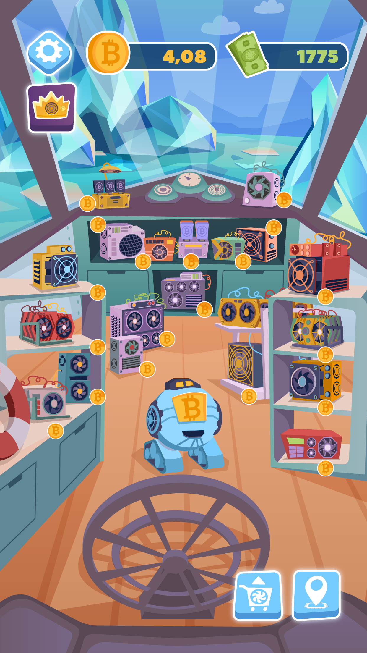 اسکرین شات 7 بازی Bitcoin mining: idle simulator