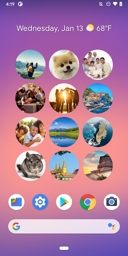 اسکرین شات 4 برنامه Simple Photo Widget