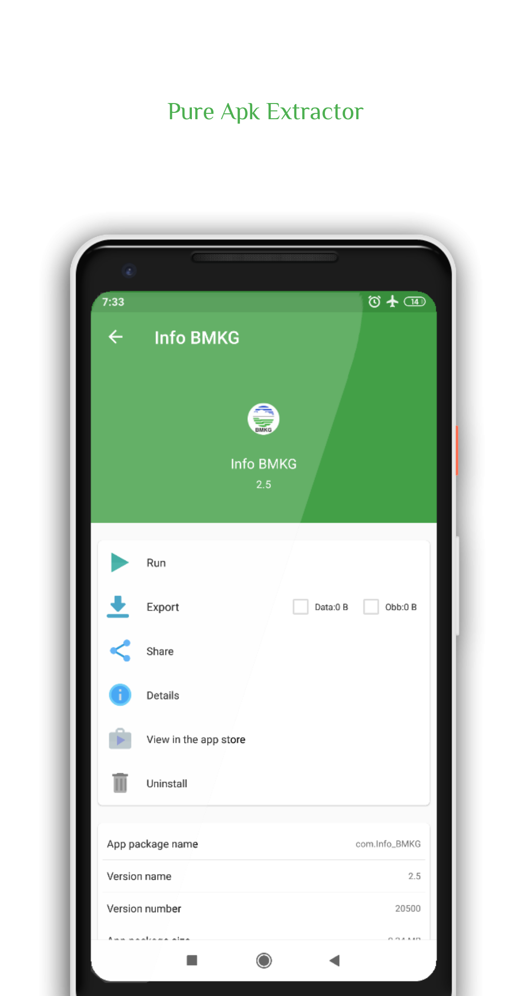 اسکرین شات 3 برنامه Pure Apk Extractor: App Backup