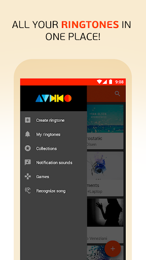 اسکرین شات 7 برنامه Audiko: ringtones, notifications and alarm sounds.