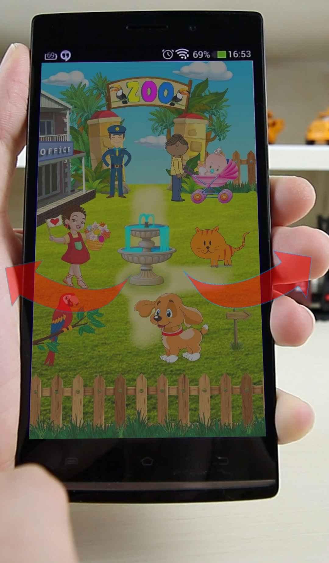 اسکرین شات 2 برنامه Zoo For Preschool Kids 3-9