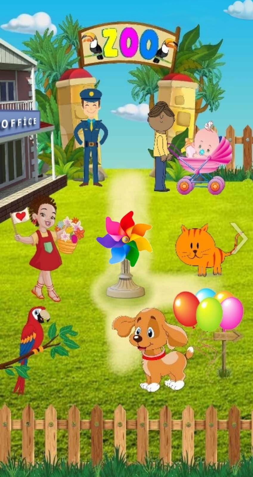 اسکرین شات 1 برنامه Zoo For Preschool Kids 3-9