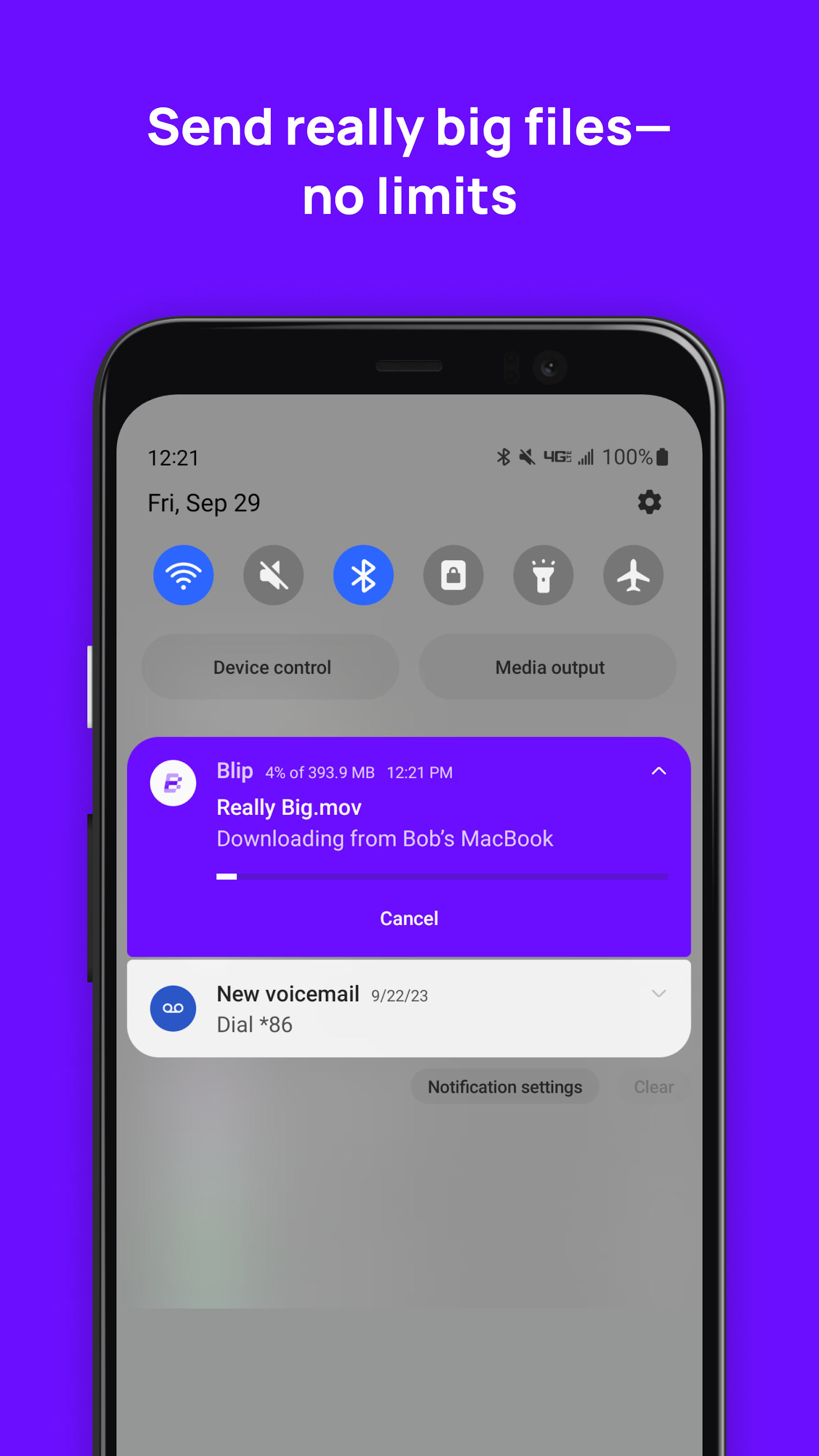 اسکرین شات 5 برنامه Blip (File Transfer)