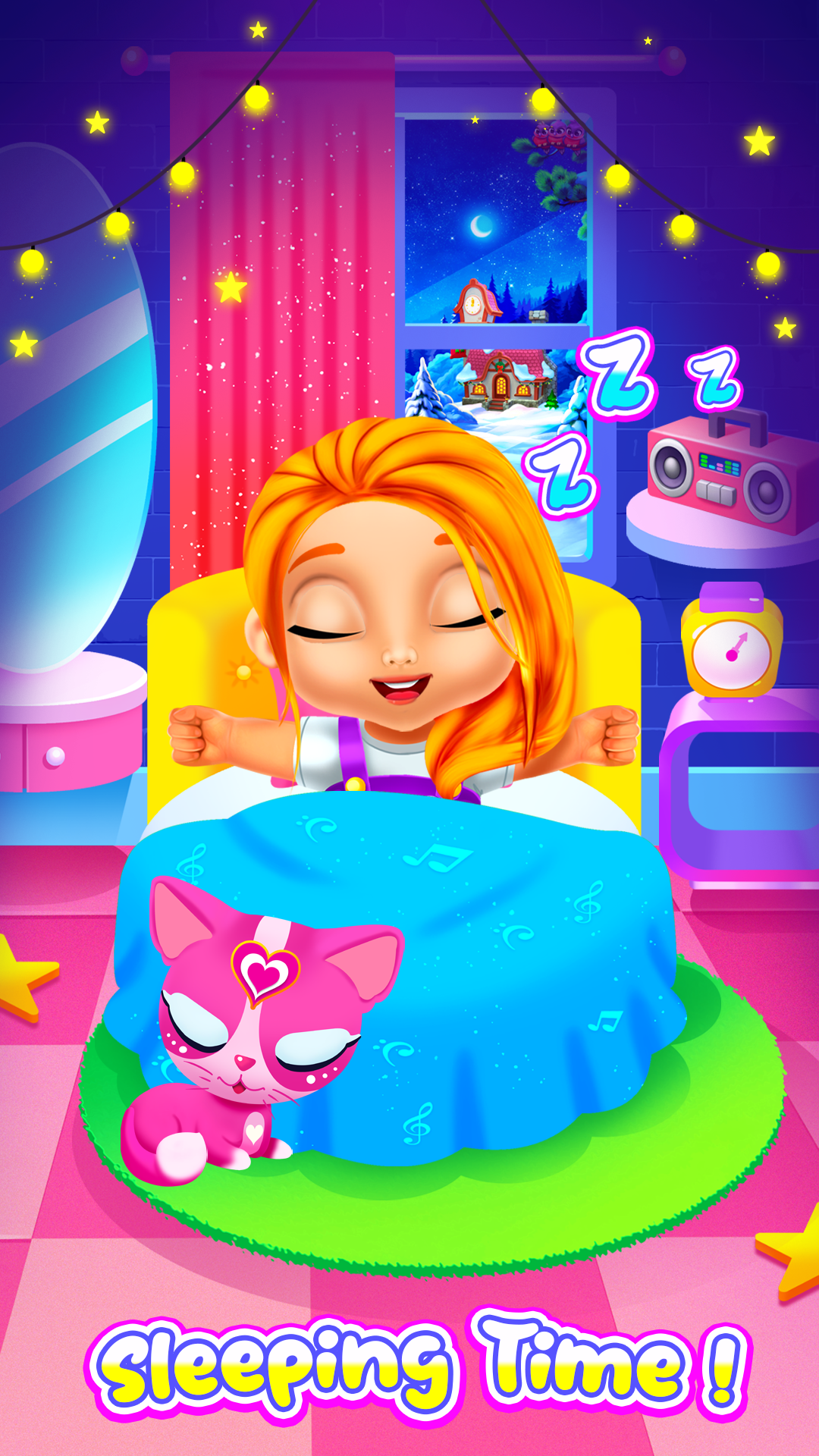 اسکرین شات 4 برنامه Girl and Kitty - Magic Castle