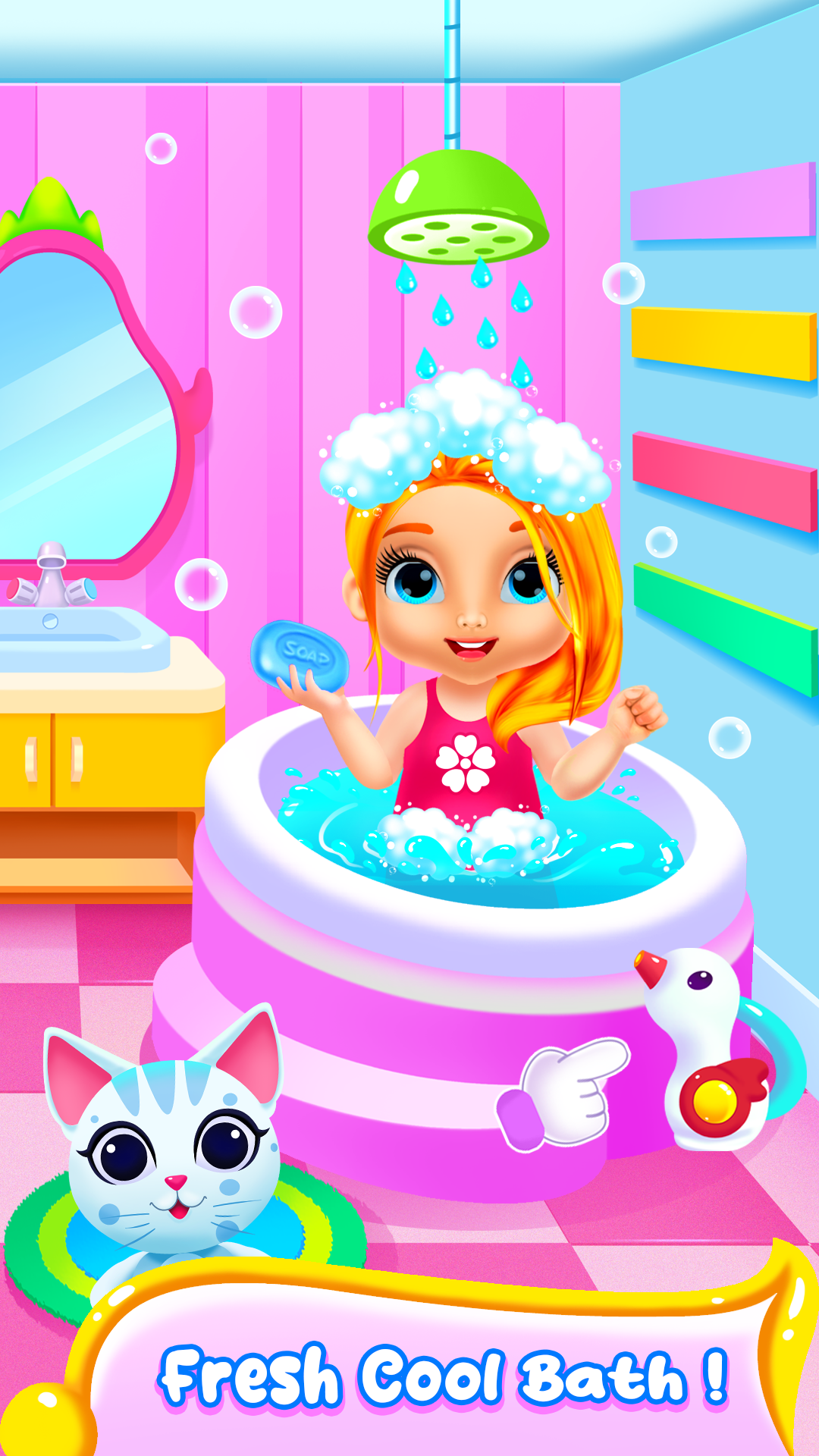 اسکرین شات 2 برنامه Girl and Kitty - Magic Castle