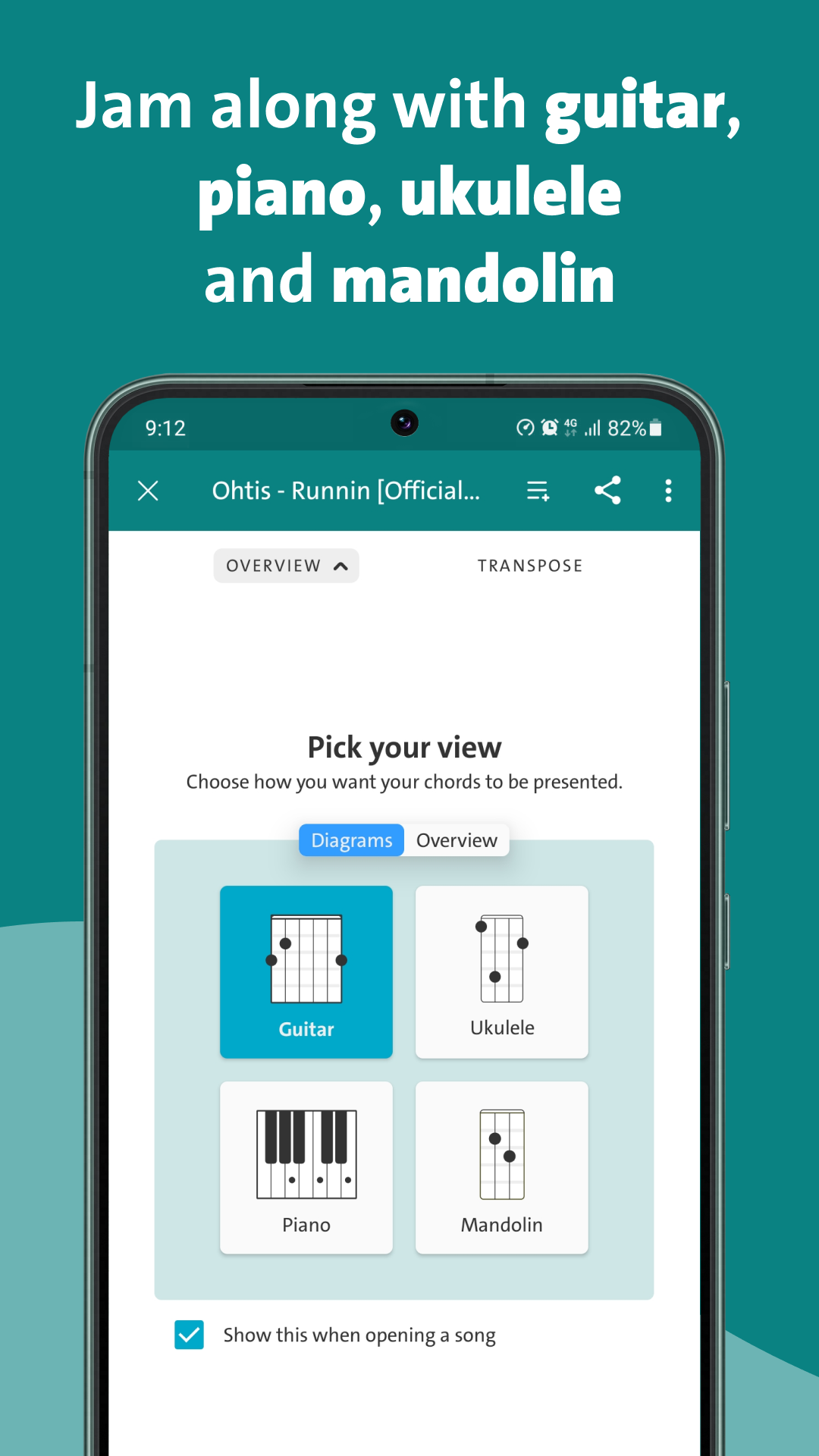 اسکرین شات 5 برنامه Chordify: Song Chords & Tuner
