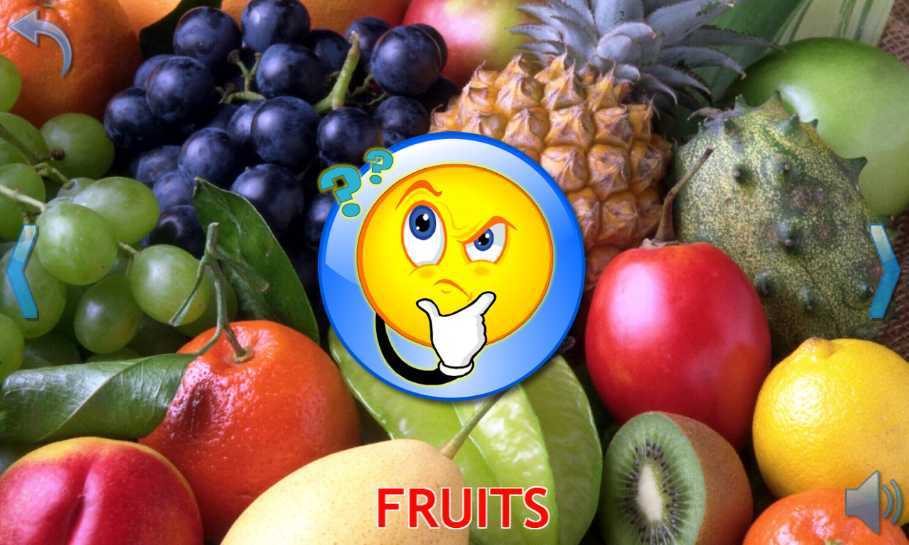 اسکرین شات 5 بازی Fruits and Vegetables for Kids