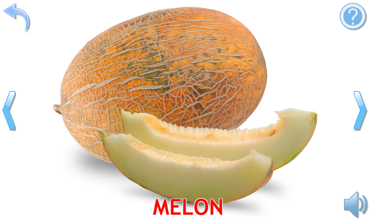 اسکرین شات 2 بازی Fruits and Vegetables for Kids