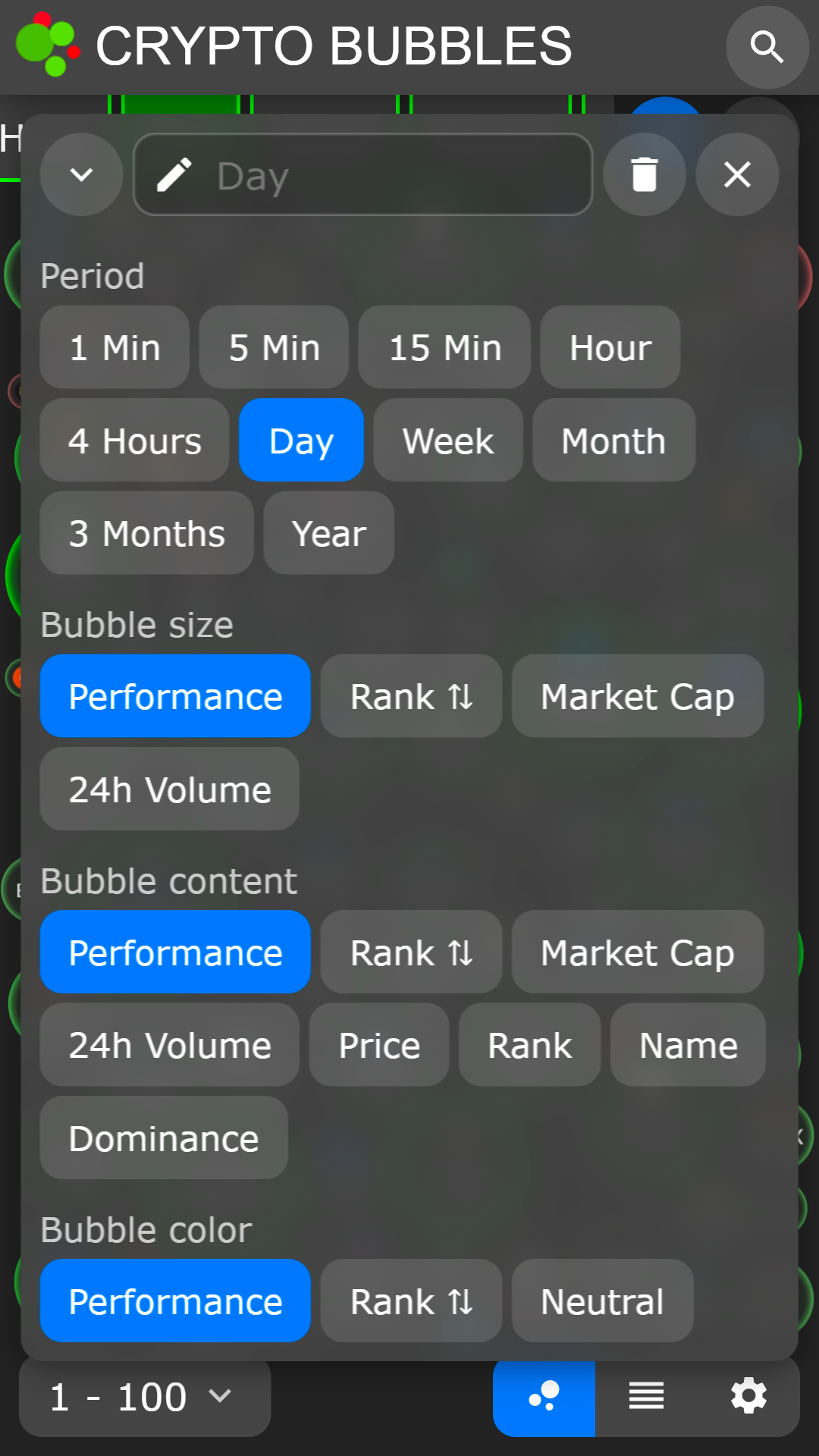 اسکرین شات 5 برنامه Crypto Bubbles