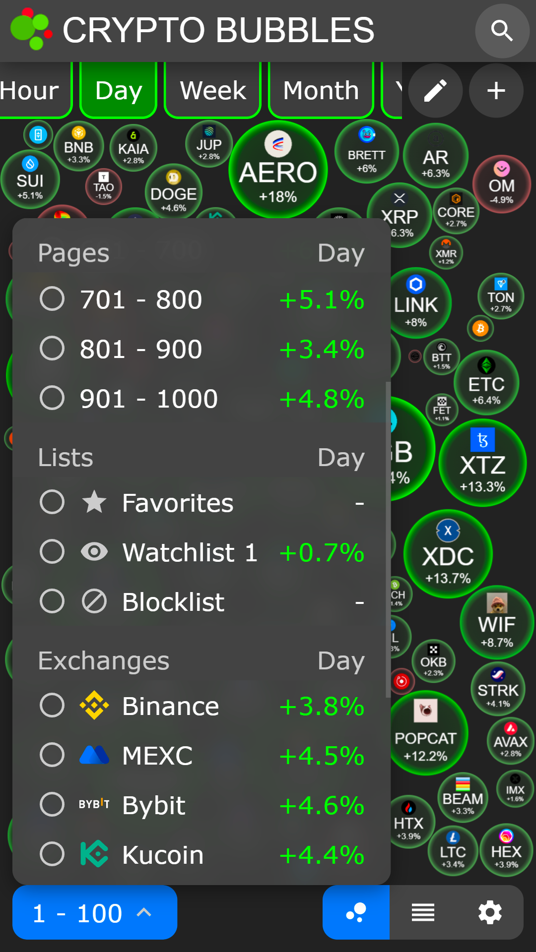 اسکرین شات 4 برنامه Crypto Bubbles
