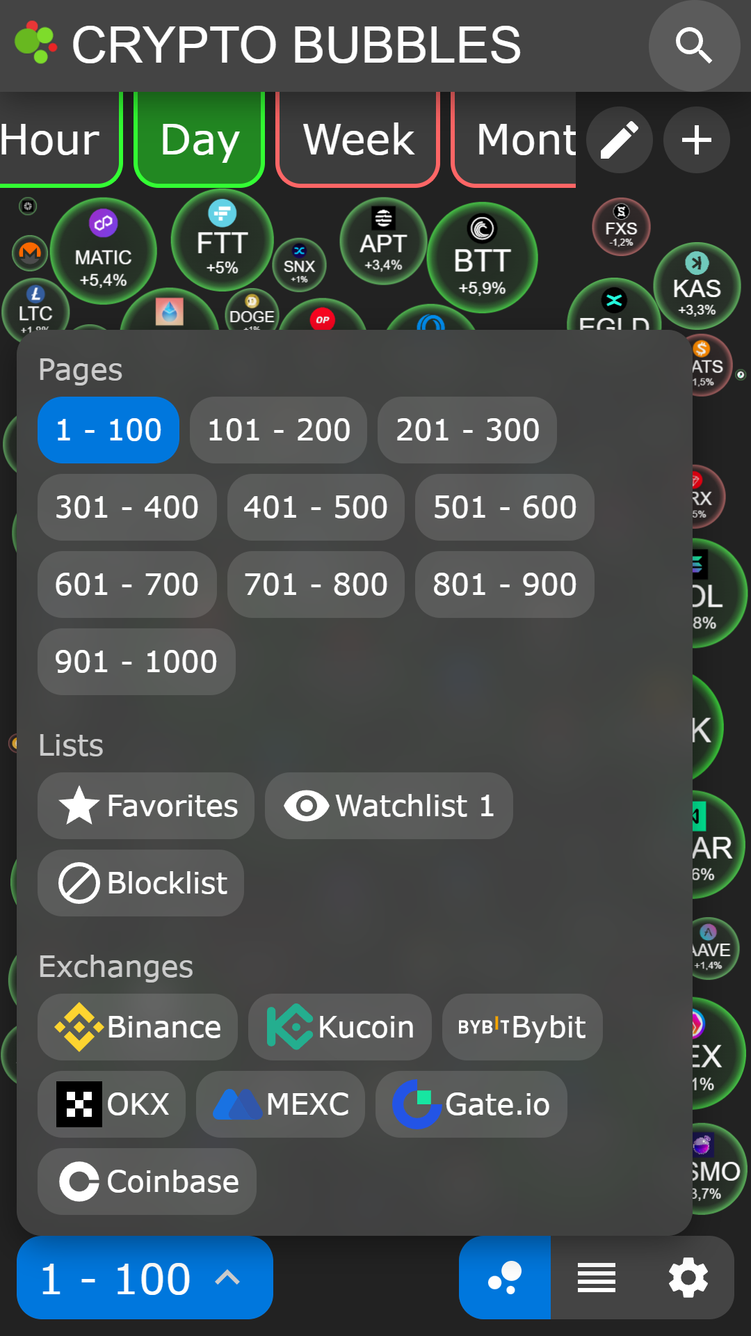 اسکرین شات 4 برنامه Crypto Bubbles