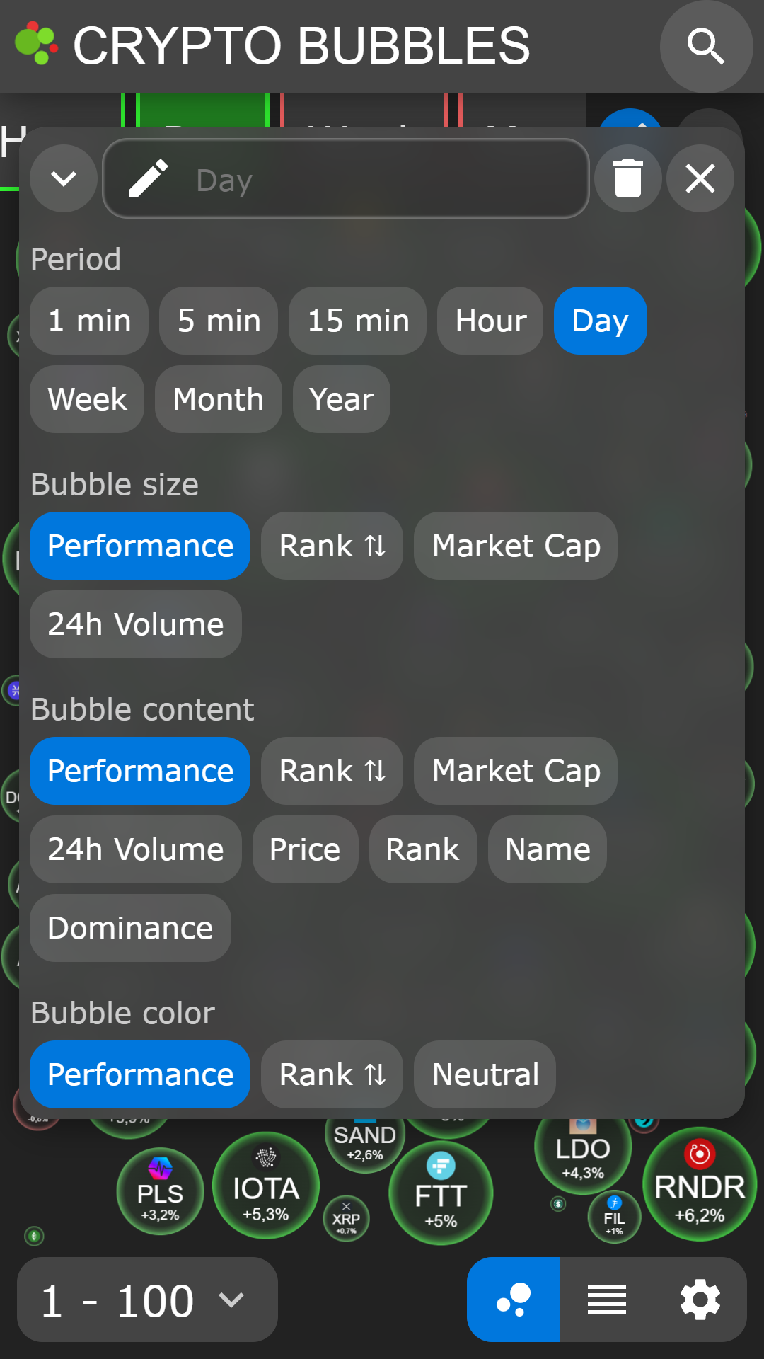 اسکرین شات 5 برنامه Crypto Bubbles