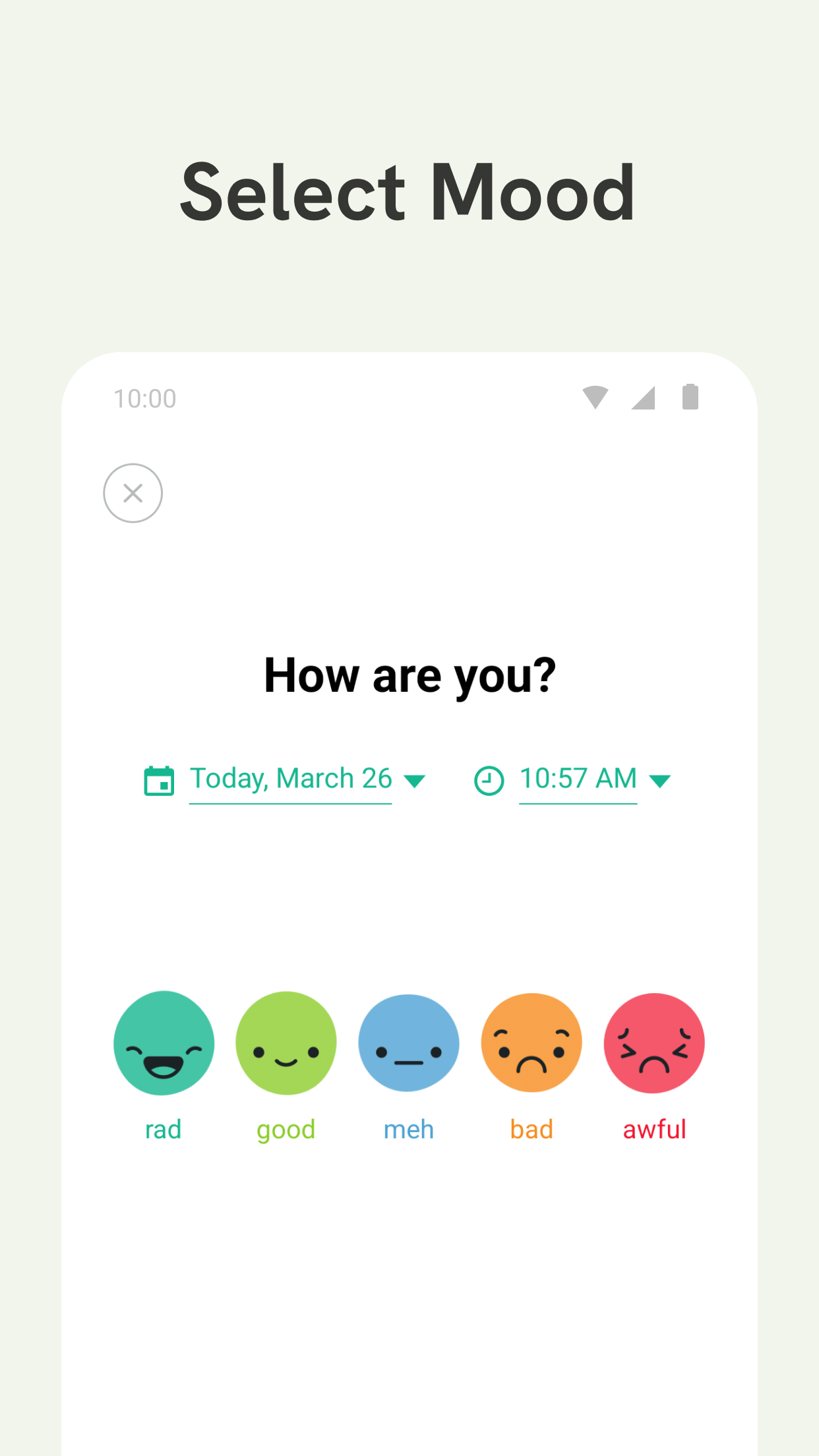 اسکرین شات 2 برنامه Daylio Journal - Mood Tracker
