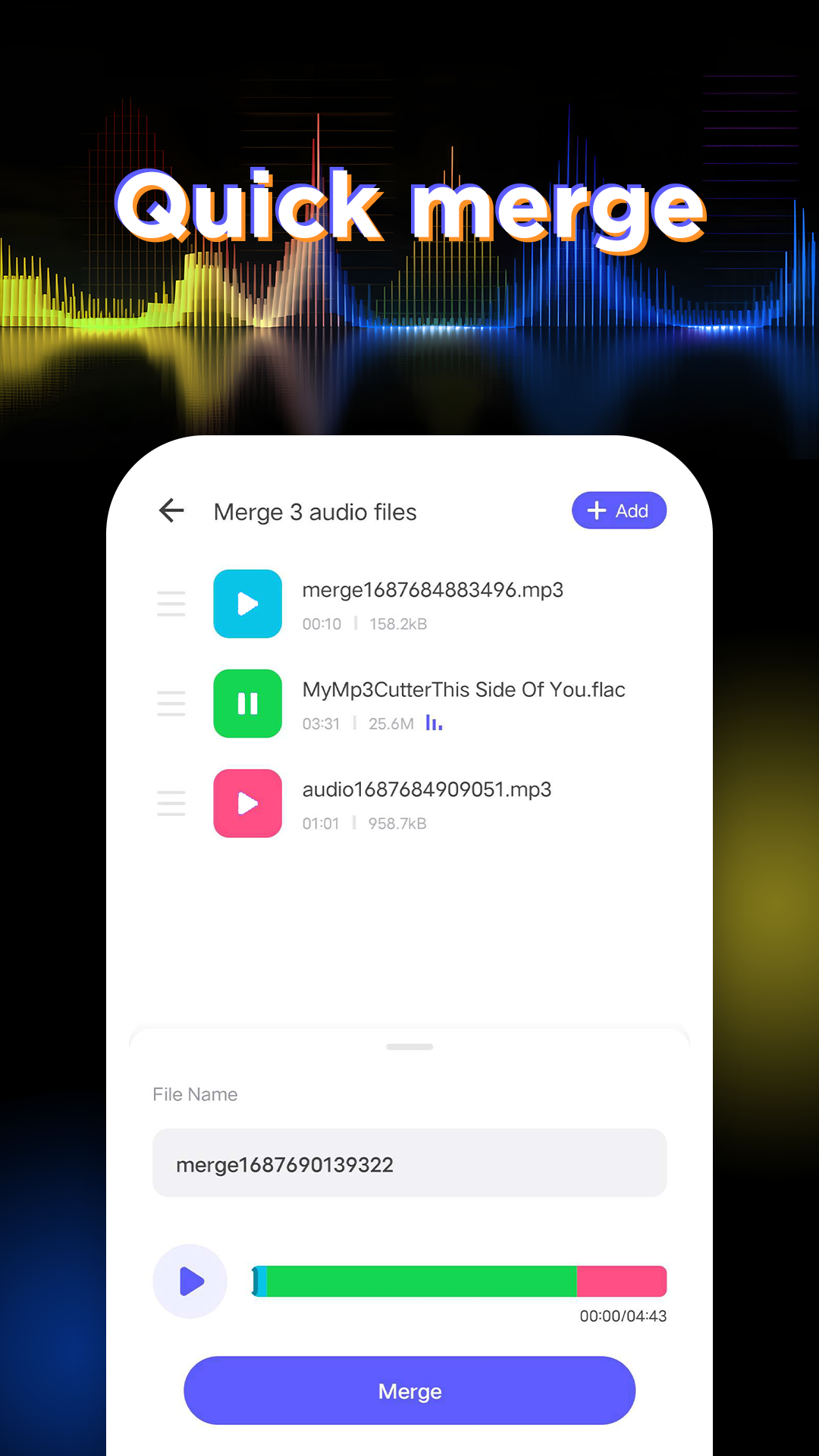 اسکرین شات 3 برنامه MP3 Melody Cutter