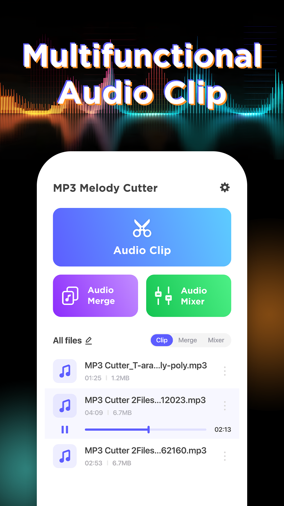 اسکرین شات 1 برنامه MP3 Melody Cutter