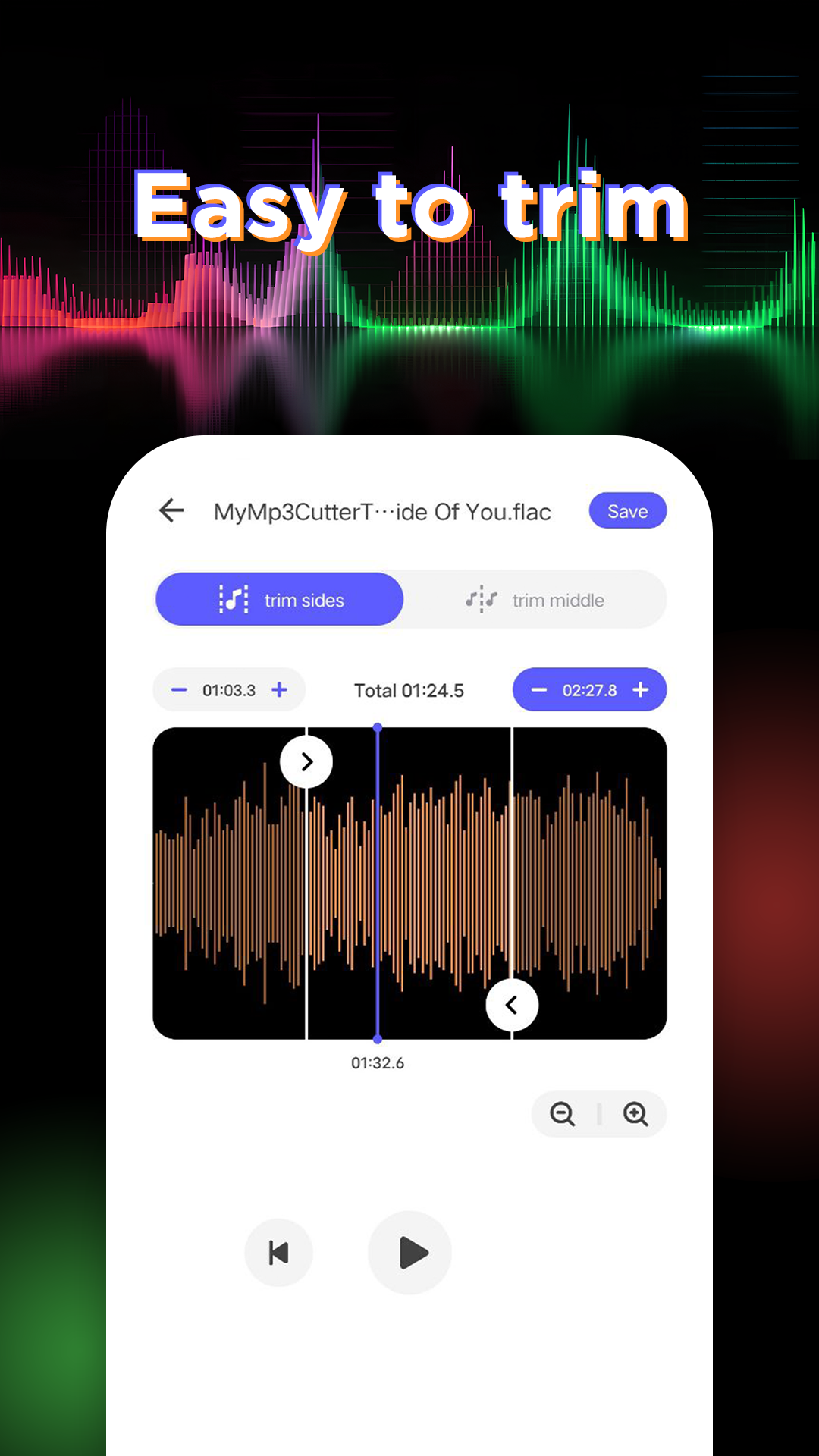 اسکرین شات 2 برنامه MP3 Melody Cutter