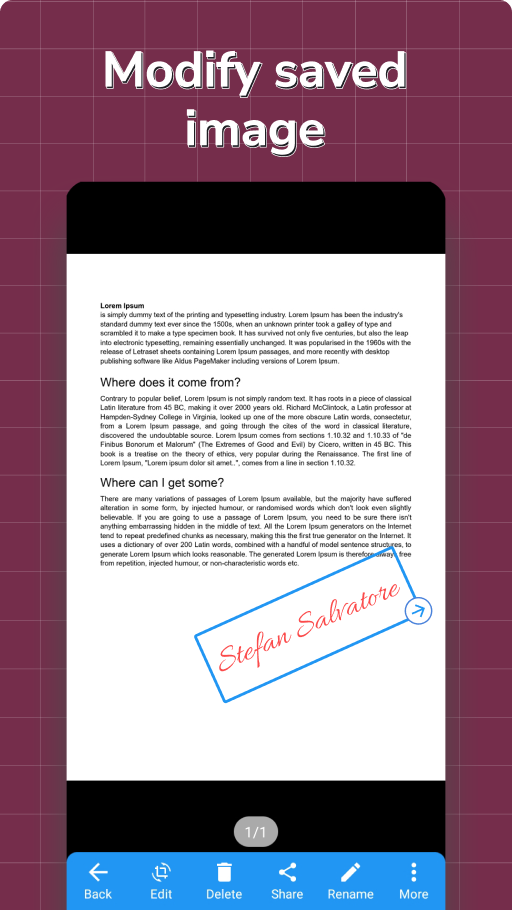 اسکرین شات 3 برنامه Doc Scanner -Phone PDF Creator