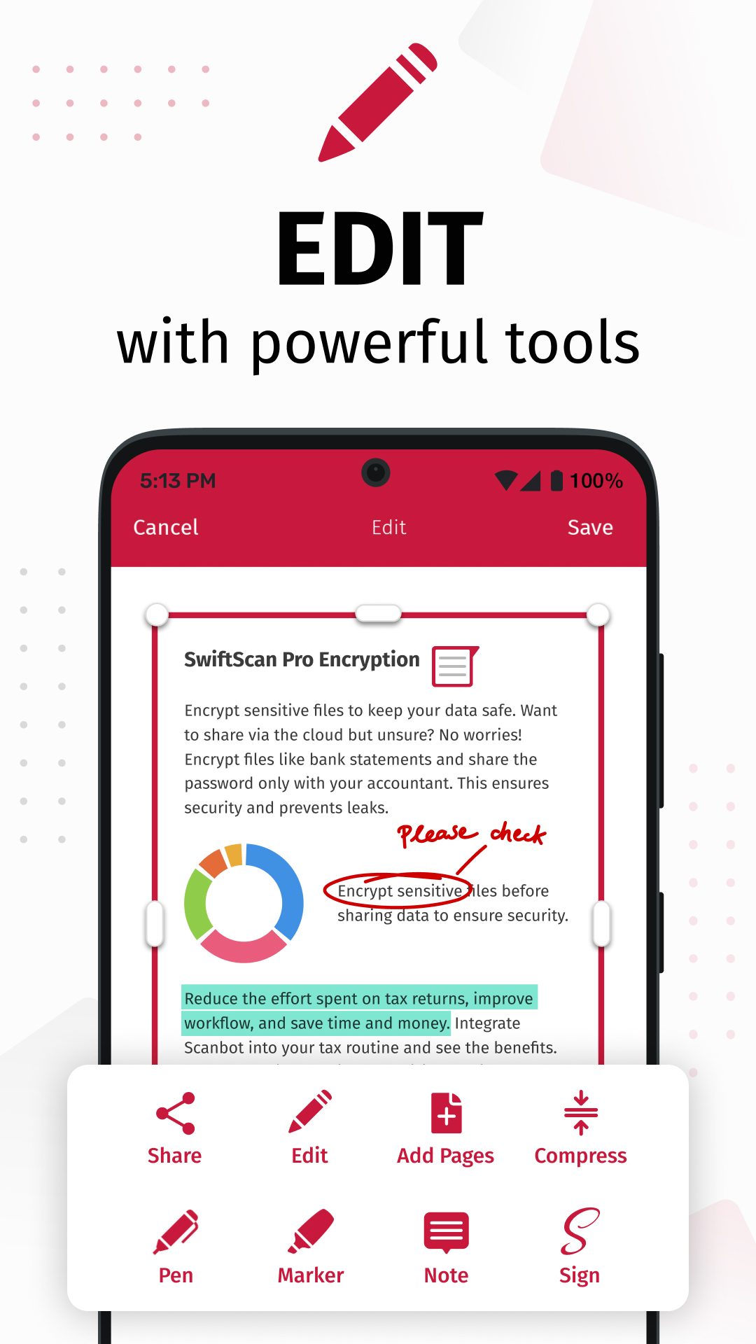 اسکرین شات 3 برنامه SwiftScan: Scan PDF Documents
