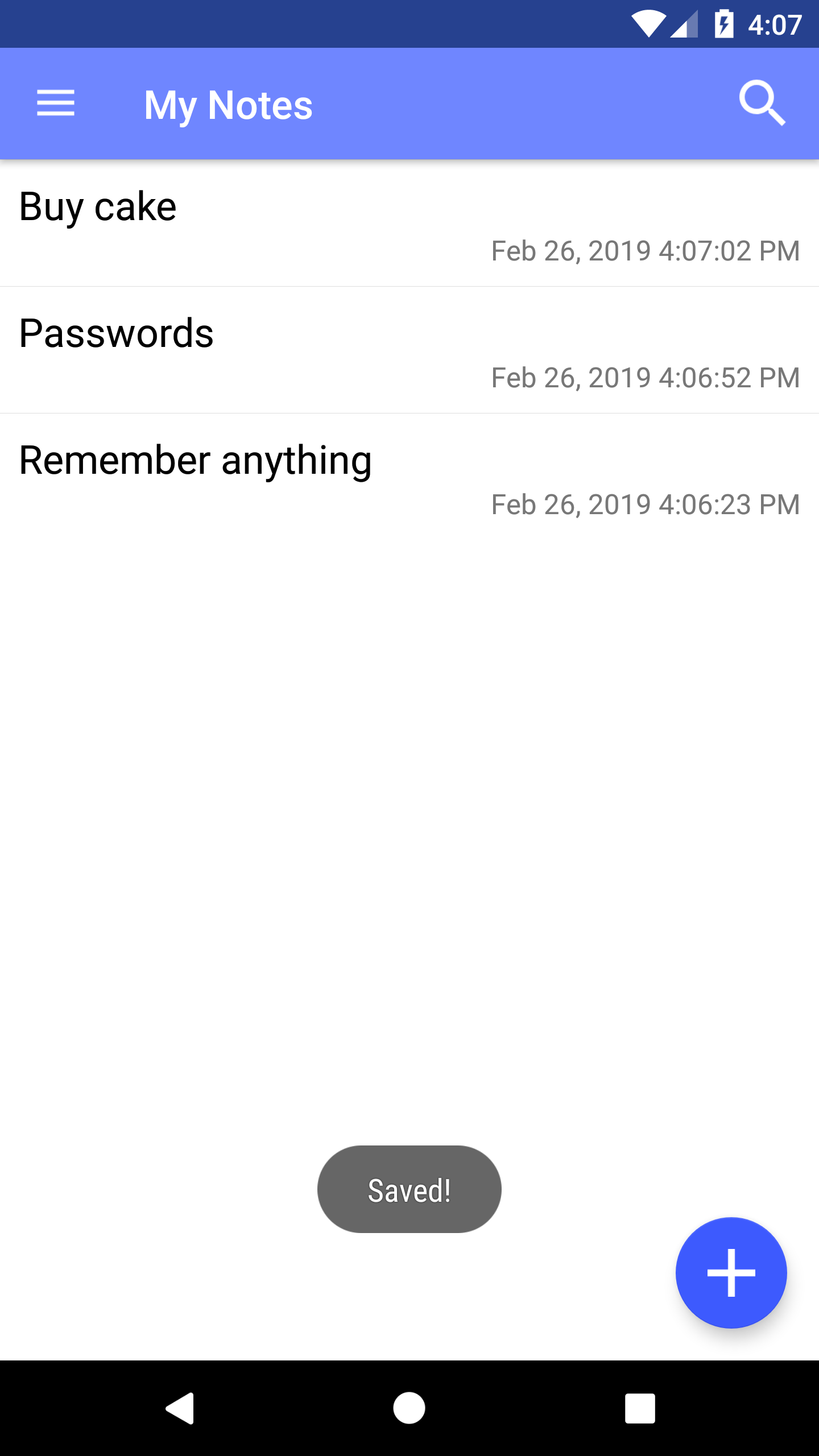 اسکرین شات 3 برنامه Fast Notepad