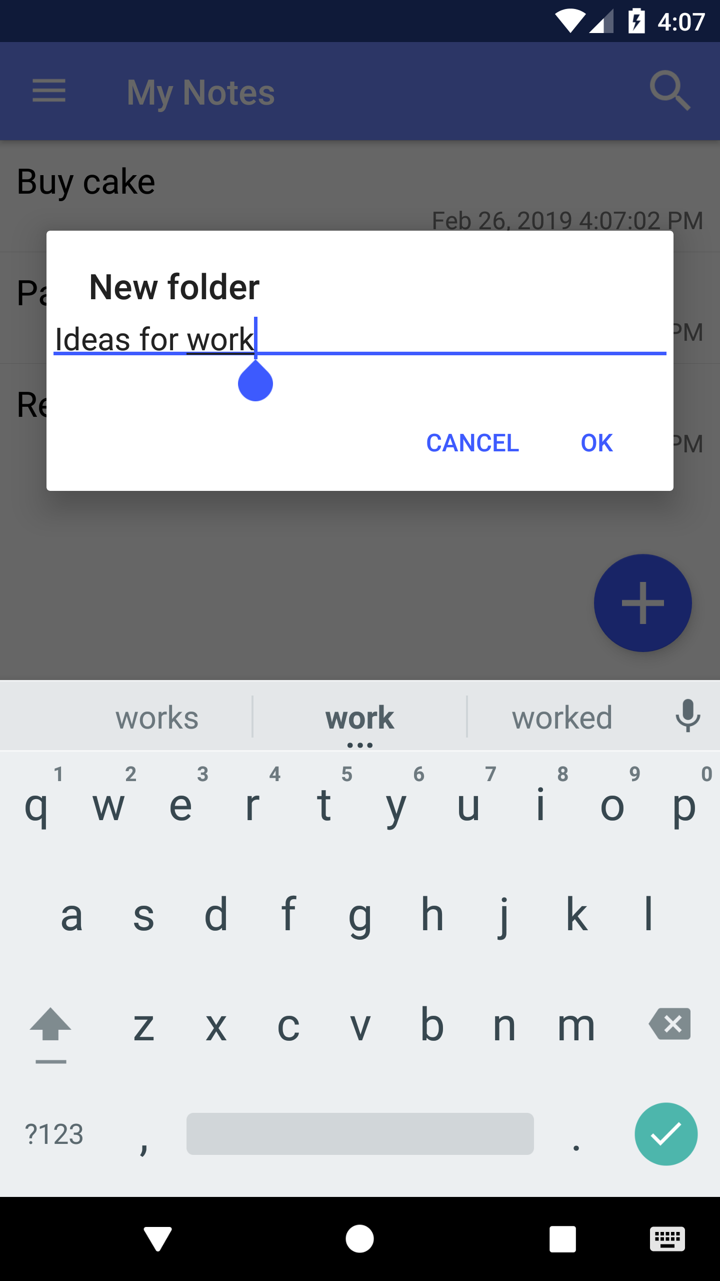 اسکرین شات 6 برنامه Fast Notepad