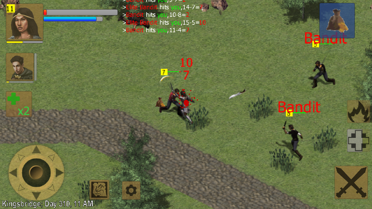 اسکرین شات 4 بازی Exiled Kingdoms RPG