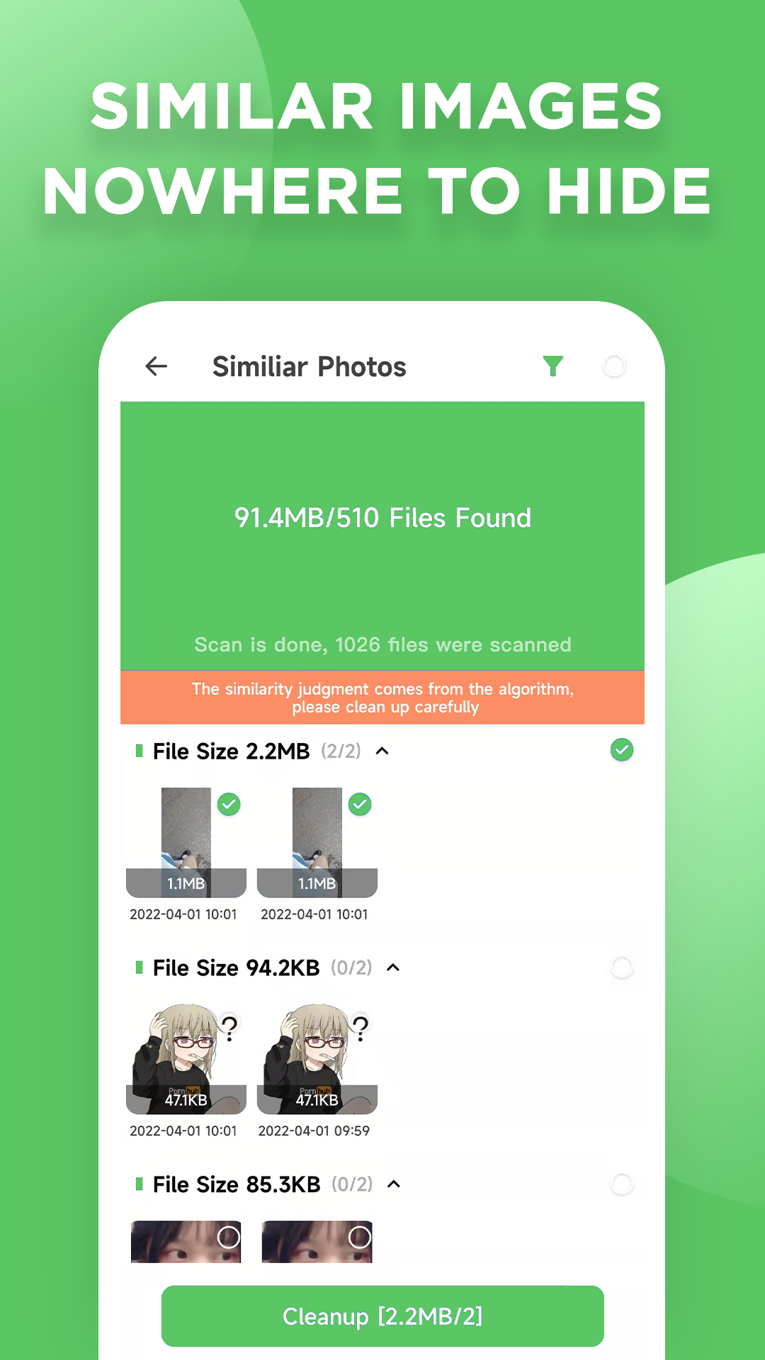 اسکرین شات 3 برنامه File Cleanup Expert