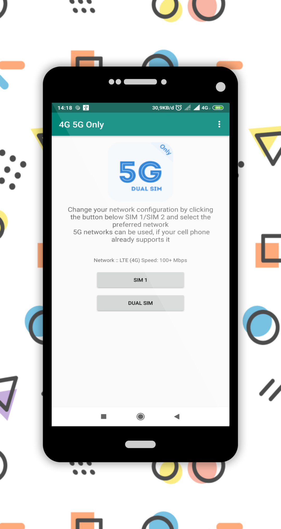 اسکرین شات 2 برنامه 4G/5G Only