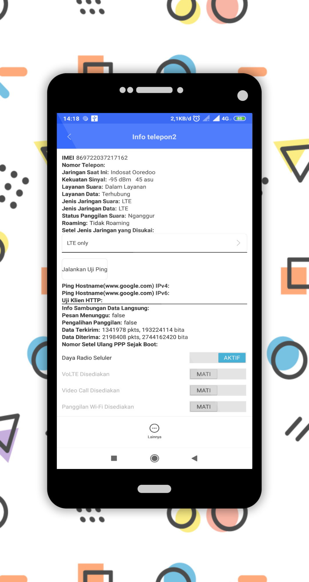 اسکرین شات 3 برنامه 4G/5G Only