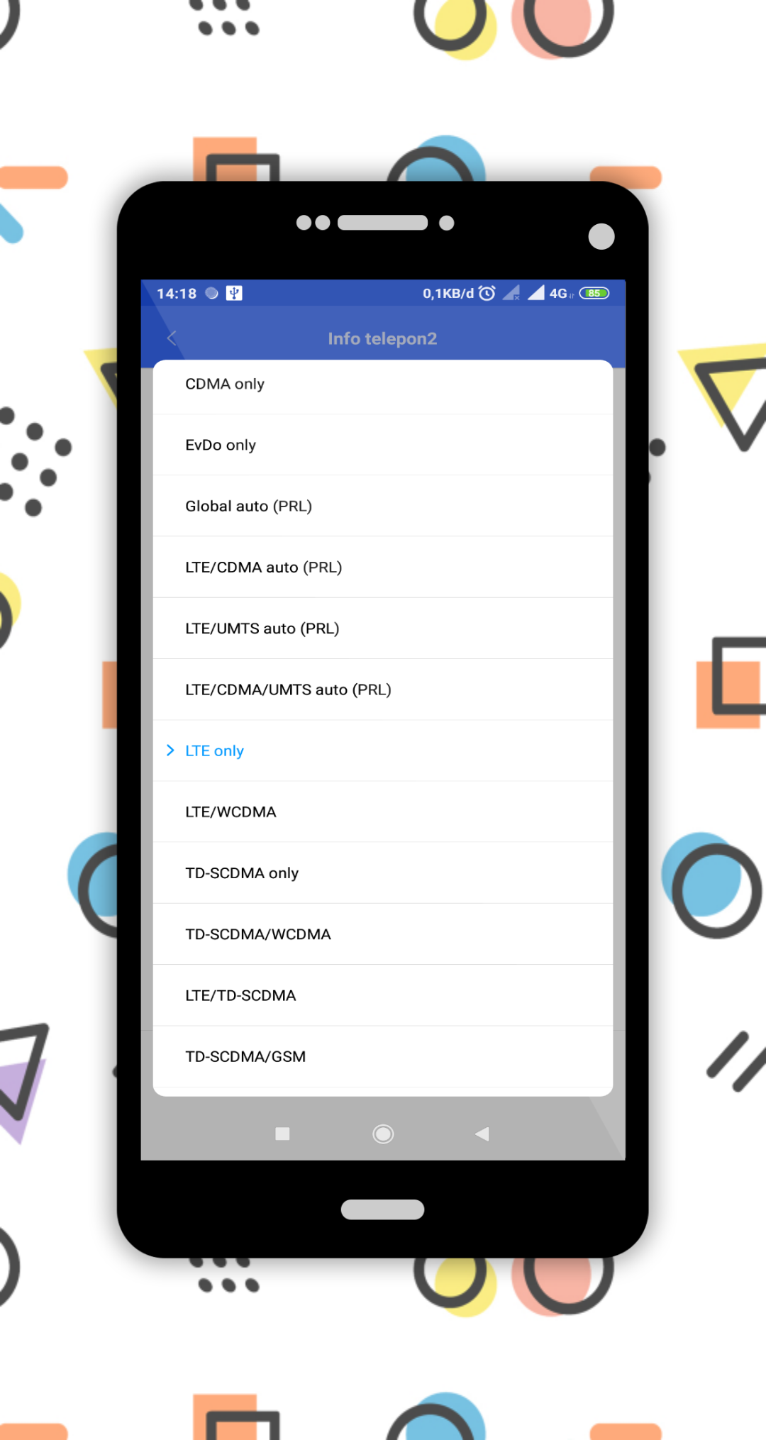 اسکرین شات 4 برنامه 4G/5G Only