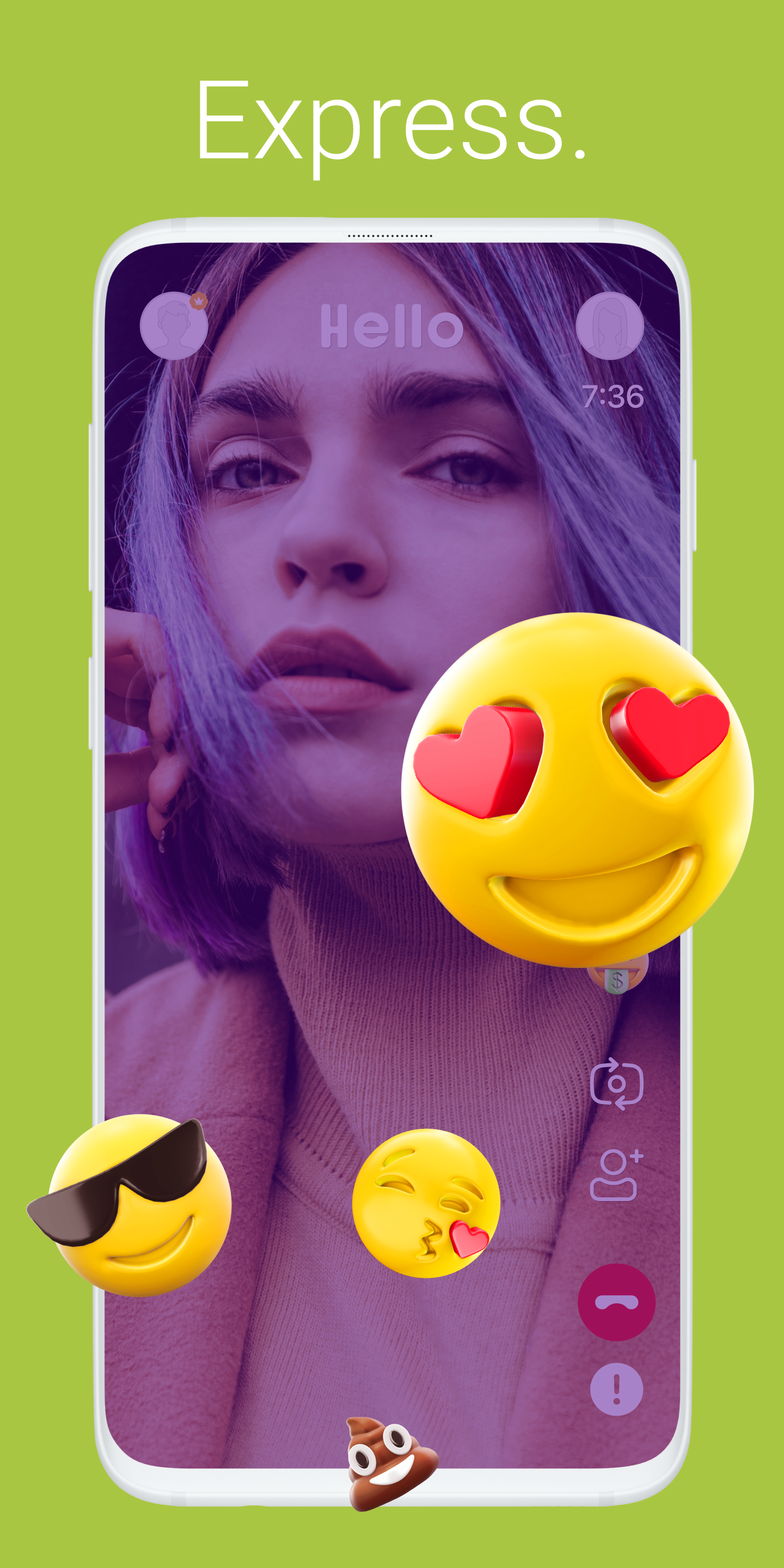 اسکرین شات 4 برنامه Hello - Talk, Chat & Meet