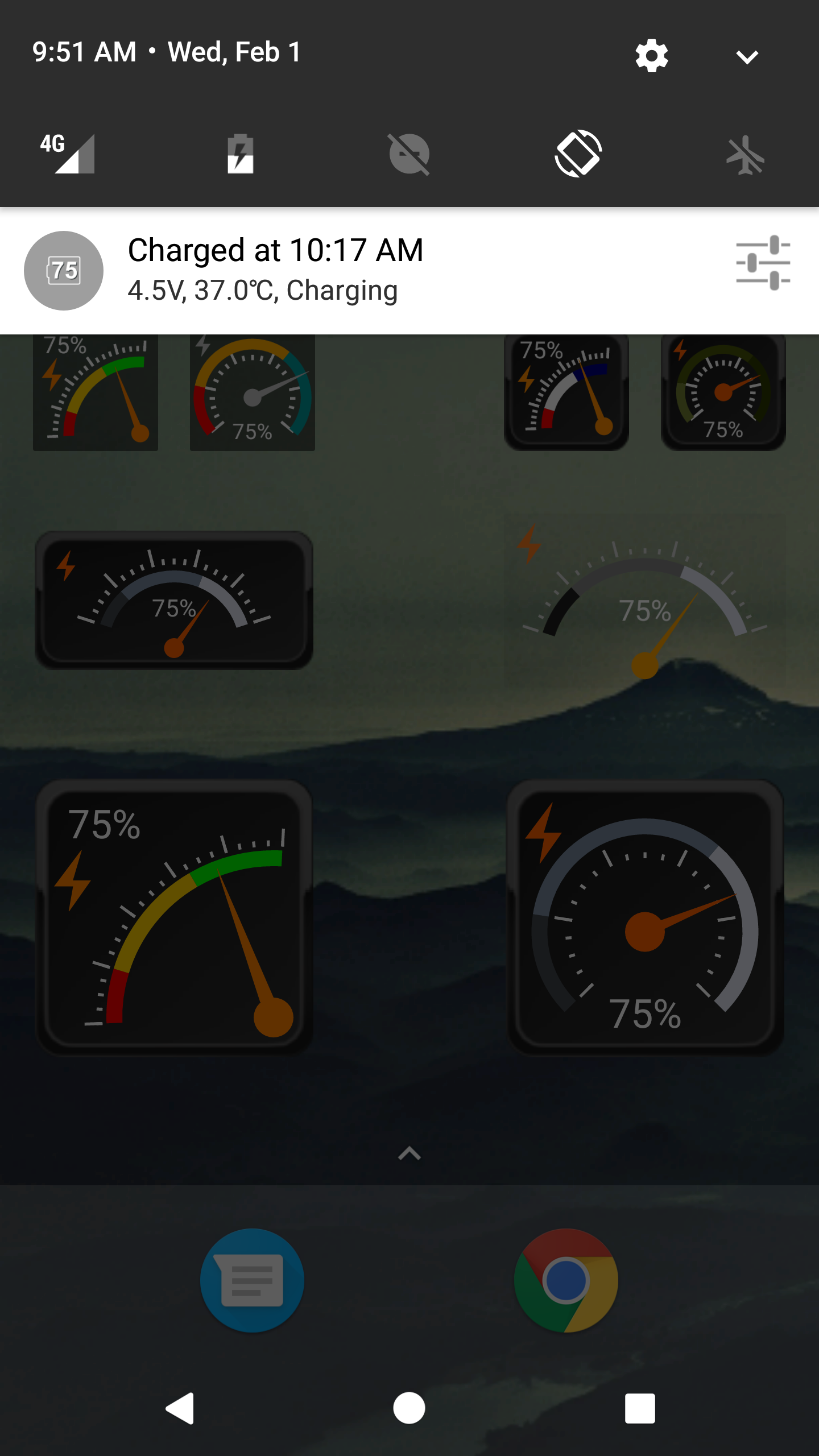 اسکرین شات 6 برنامه Gauge Battery Widget