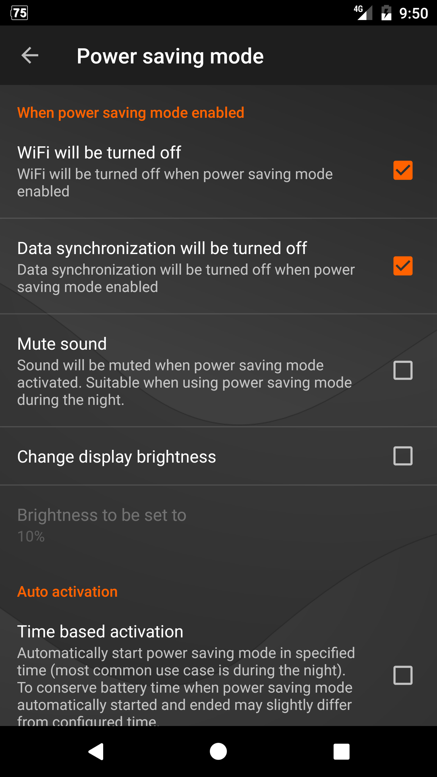 اسکرین شات 5 برنامه Gauge Battery Widget