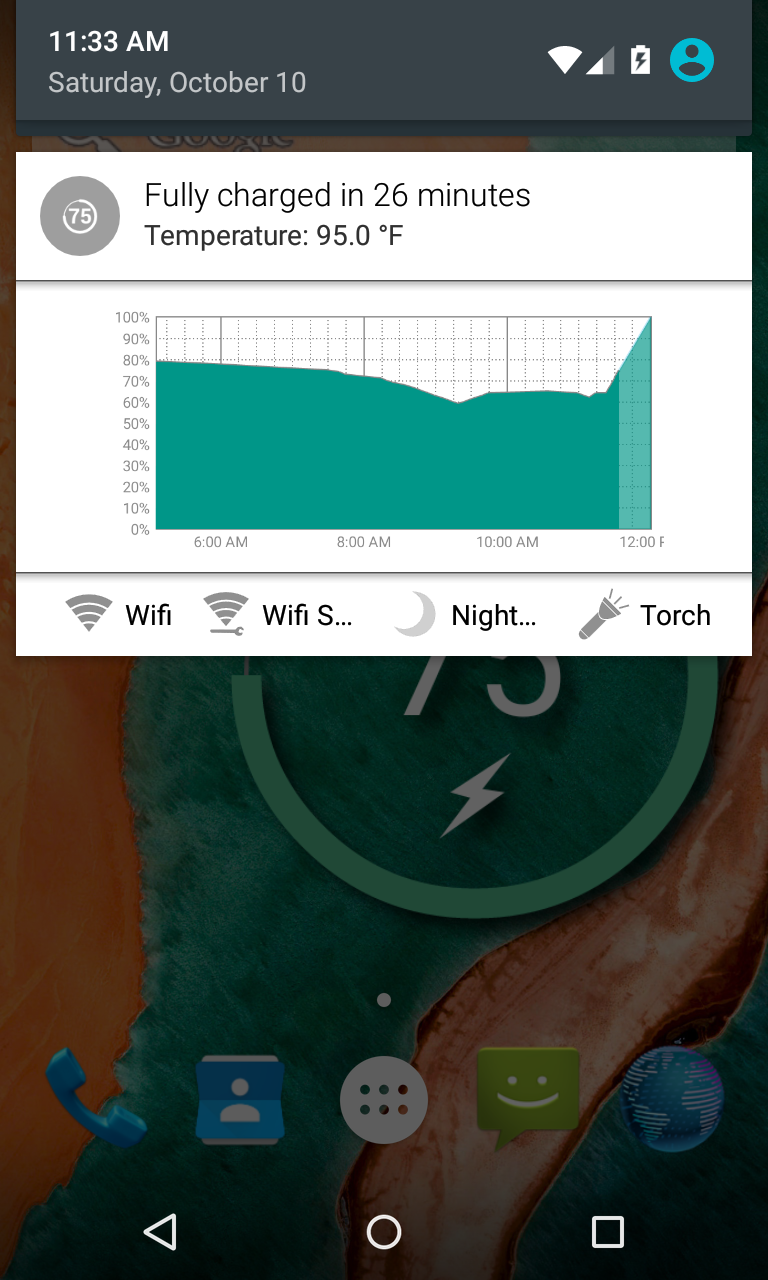 اسکرین شات 5 برنامه Battery Widget Reborn