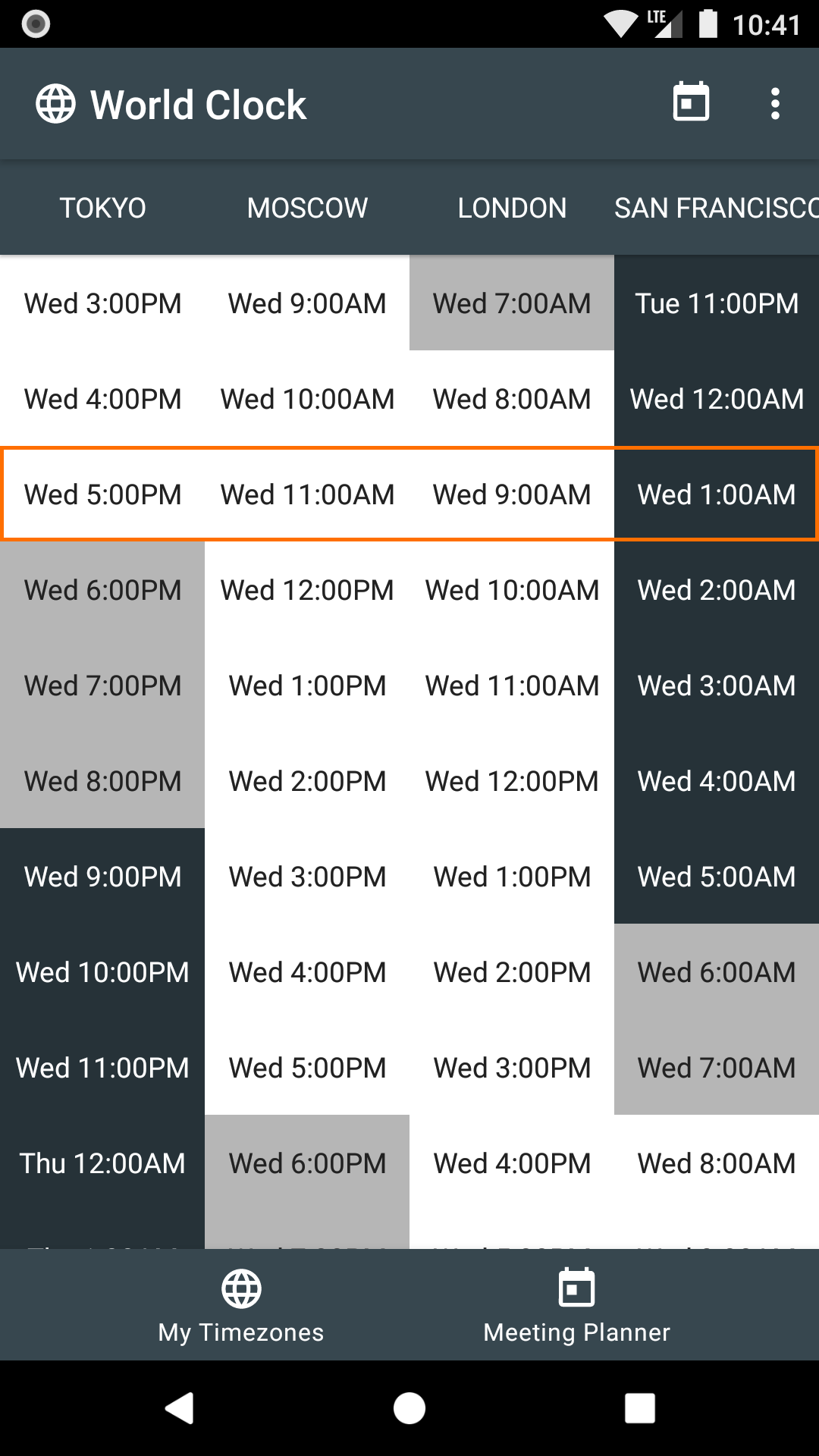 اسکرین شات 6 برنامه World Clock Widget