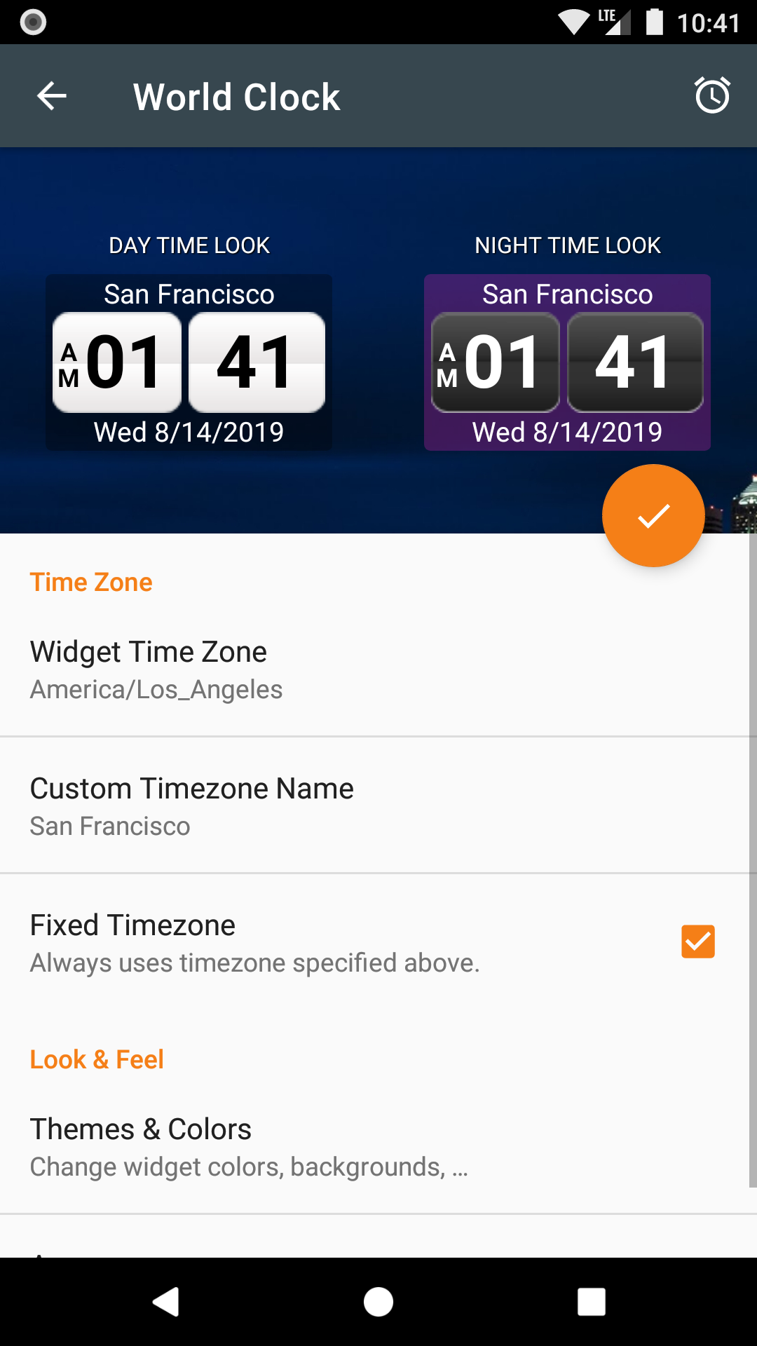 اسکرین شات 3 برنامه World Clock Widget