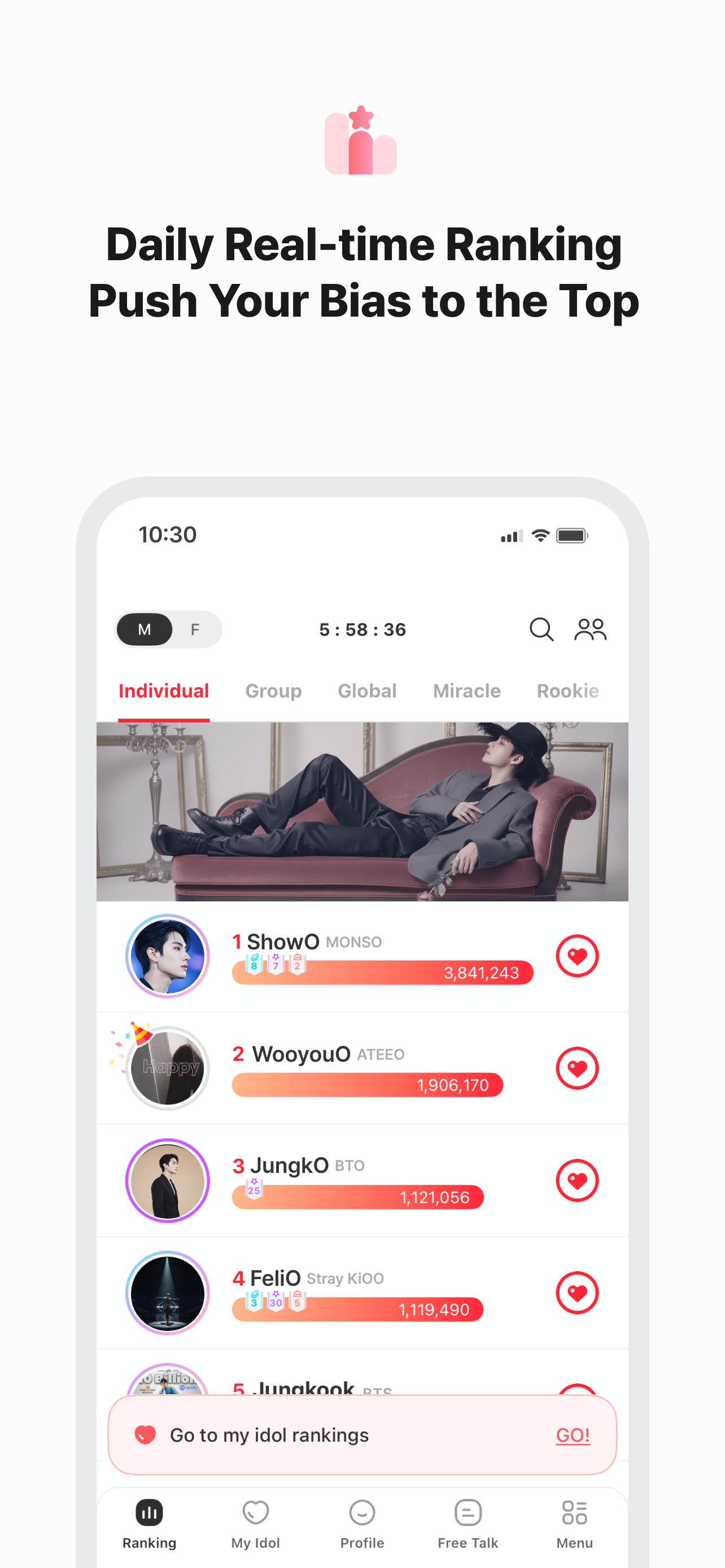 اسکرین شات 4 برنامه Kpop Idol Vote - CHOEAEDOL