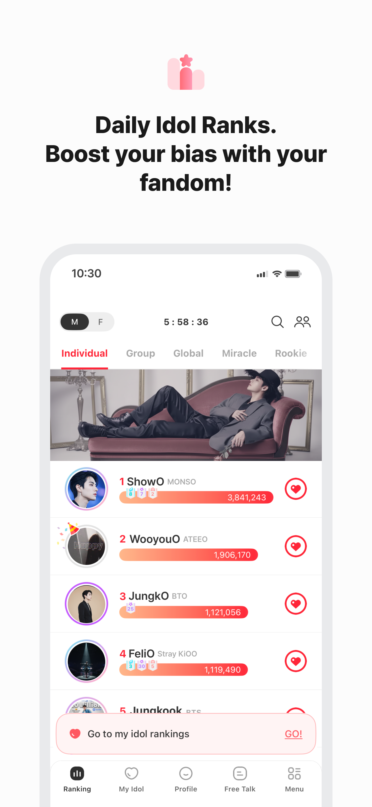 اسکرین شات 5 برنامه Kpop Idol Vote - CHOEAEDOL