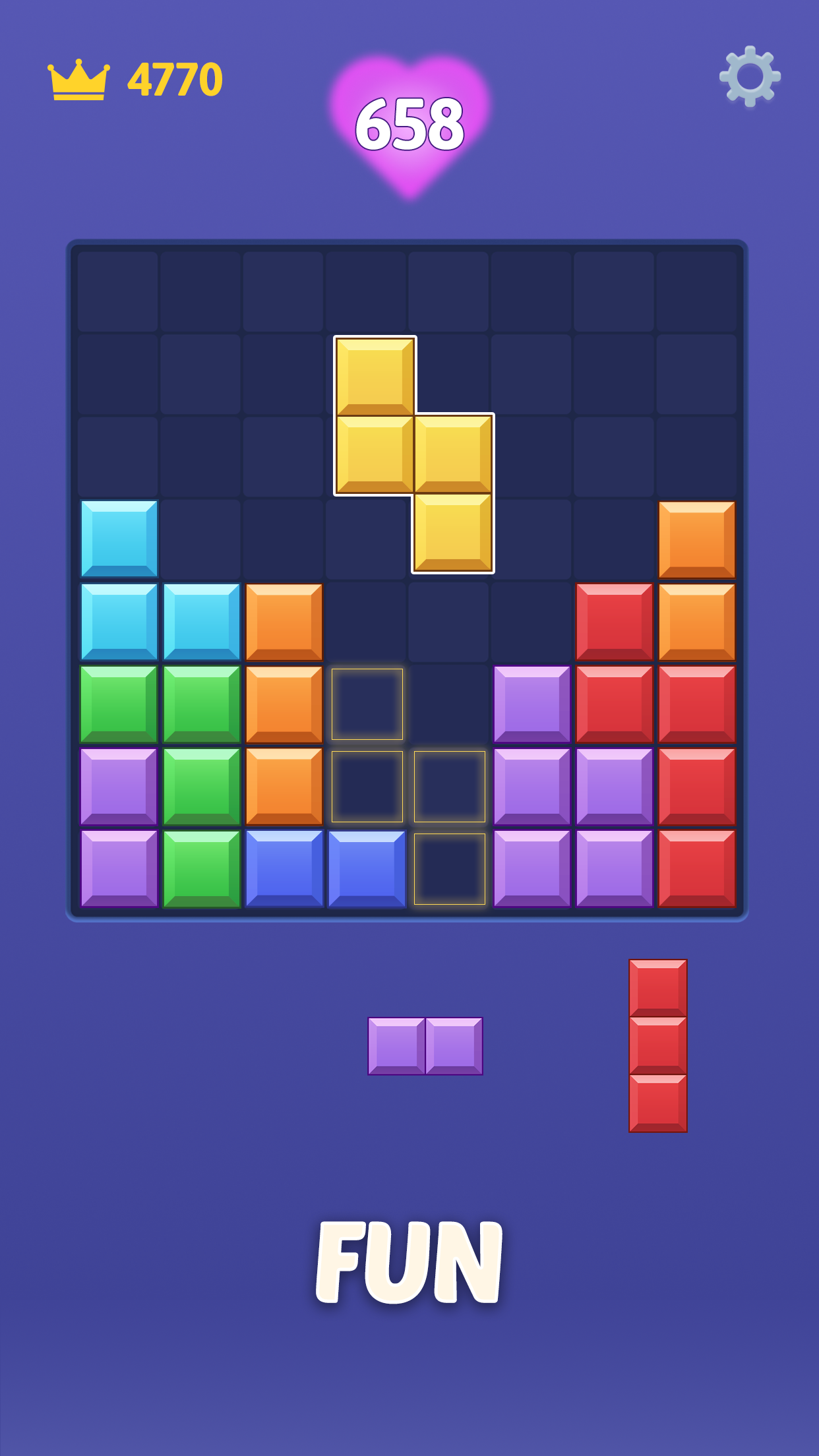 اسکرین شات 4 بازی X Block - Brain Puzzle Game