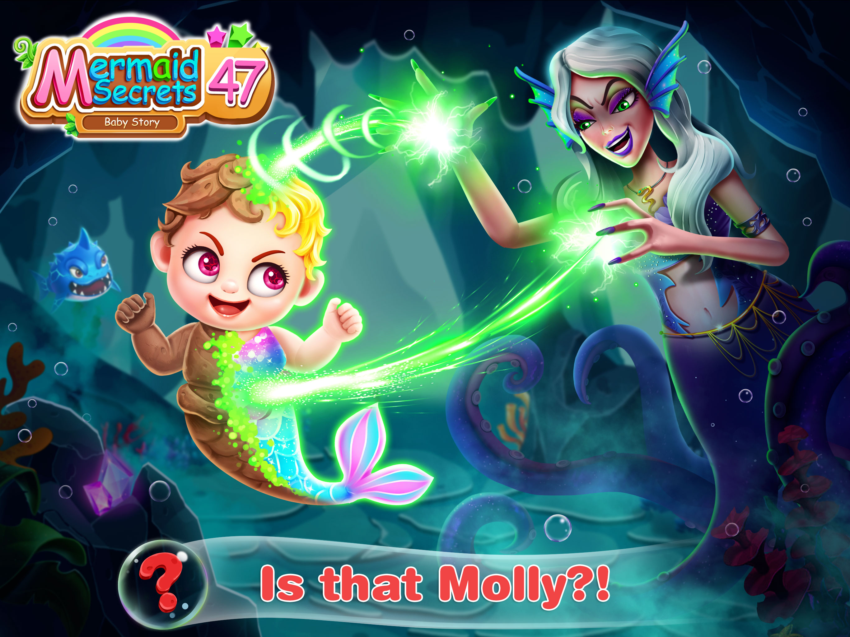 اسکرین شات 1 بازی Mermaid Secrets 47- Magic Baby Princess Game