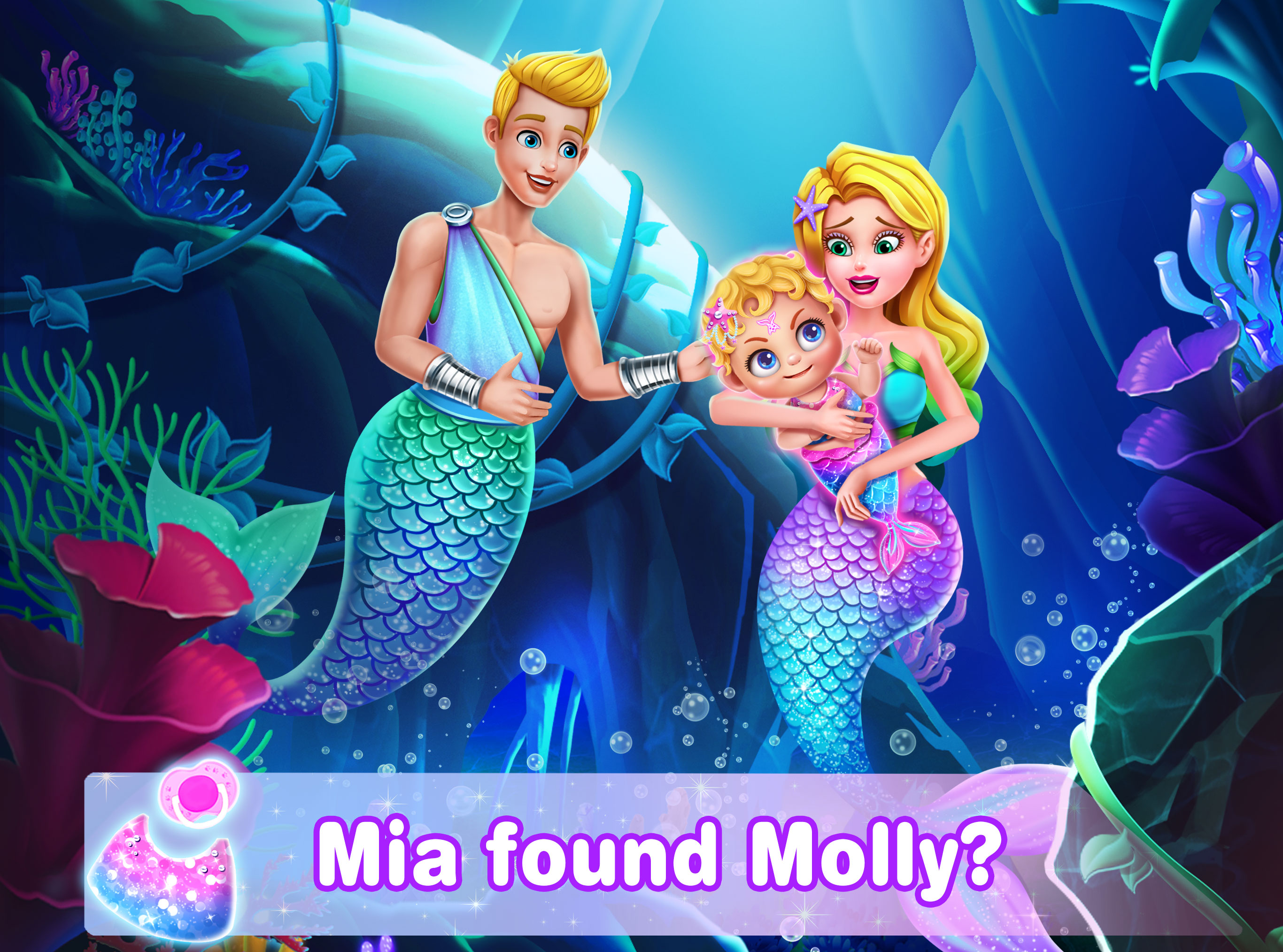 اسکرین شات 3 بازی Mermaid Secrets 47- Magic Baby Princess Game