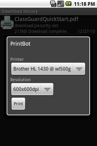 اسکرین شات 4 برنامه PrintBot