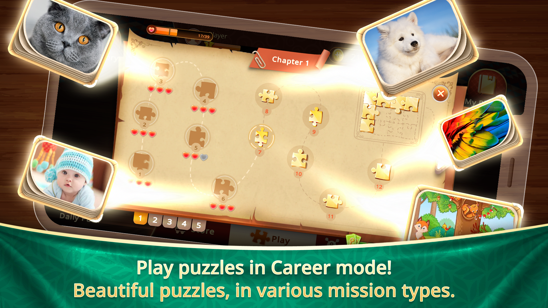 اسکرین شات 2 بازی Puzzle Go: HD Jigsaws Puzzles