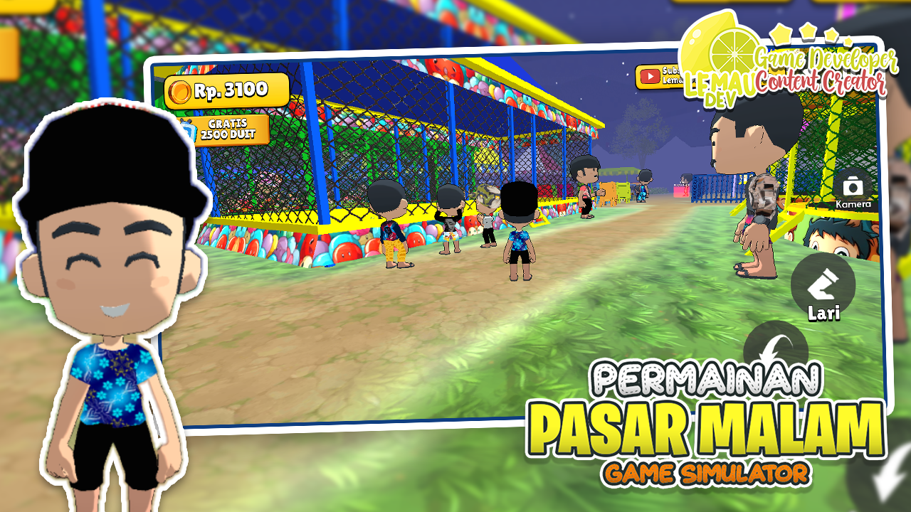 اسکرین شات 5 بازی Simulator Game Pasar Malam 3D