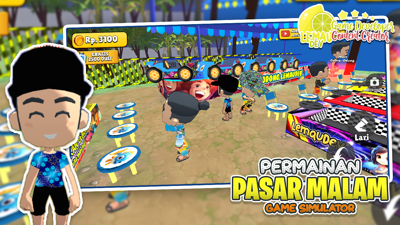 اسکرین شات 4 بازی Simulator Game Pasar Malam 3D