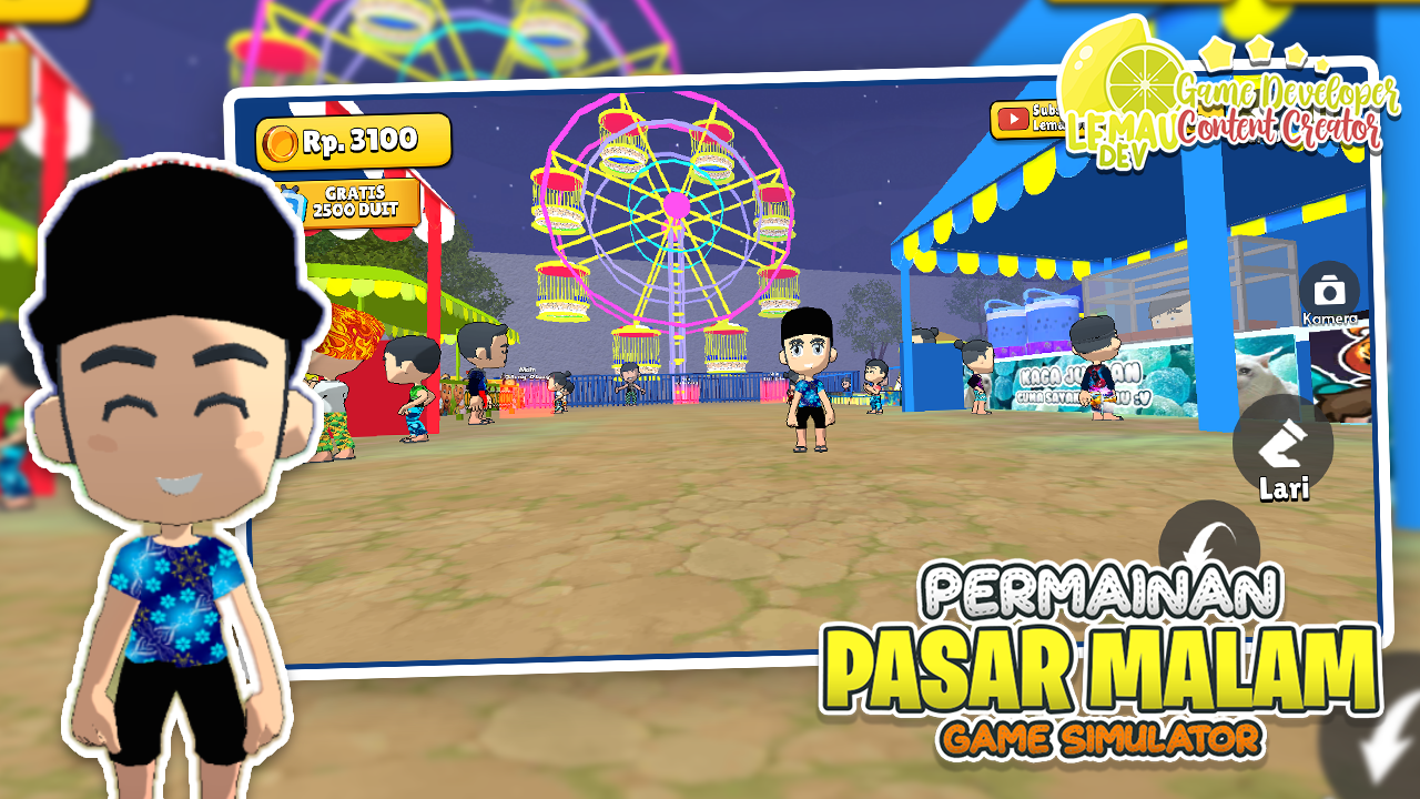 اسکرین شات 3 بازی Simulator Game Pasar Malam 3D