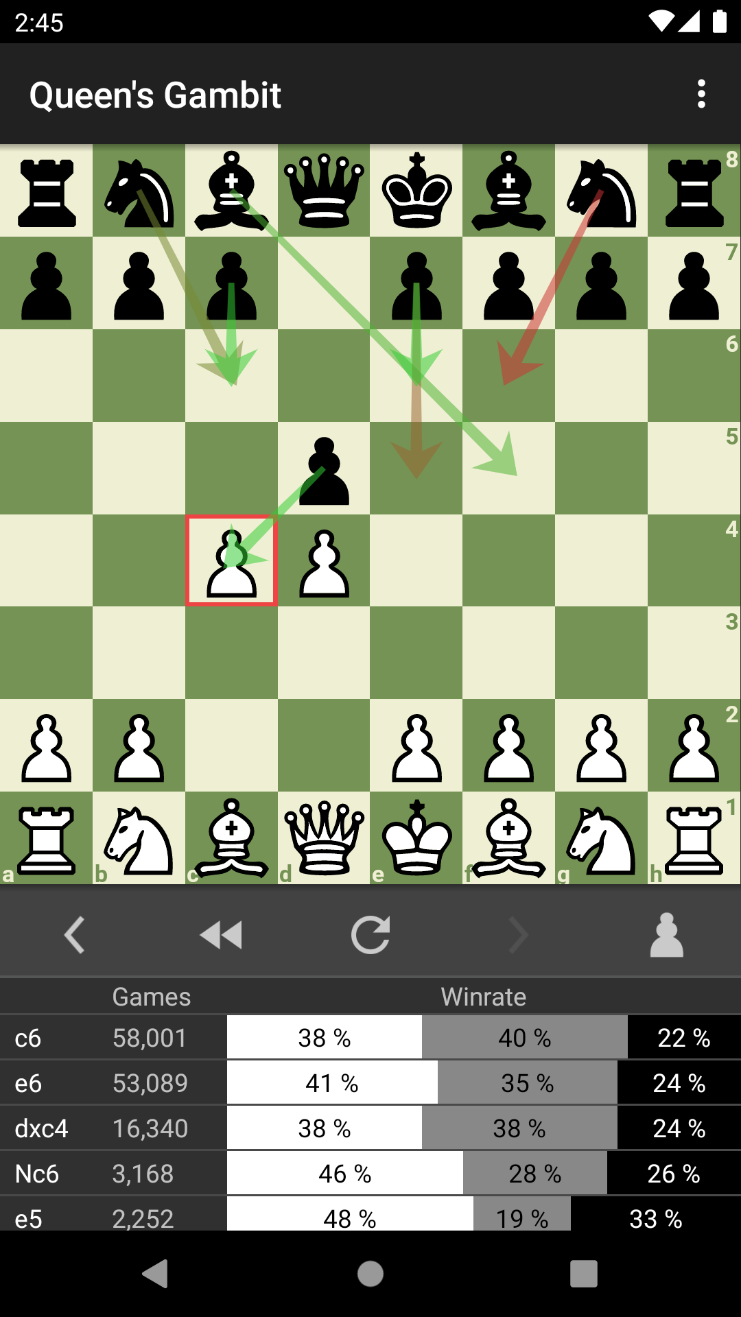 اسکرین شات 5 بازی Chess Openings Pro