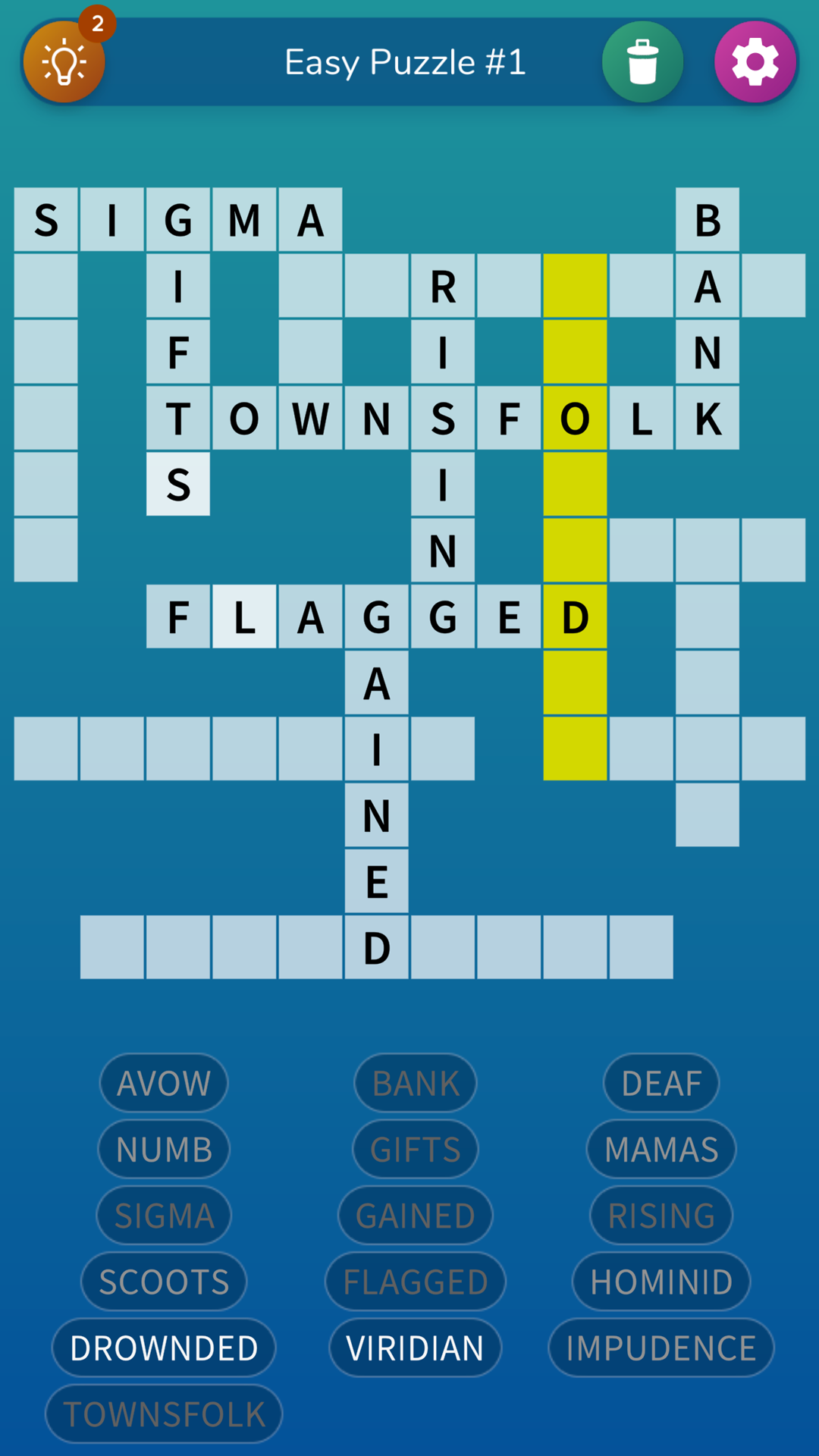 اسکرین شات 1 بازی Fill-in Crosswords Unlimited