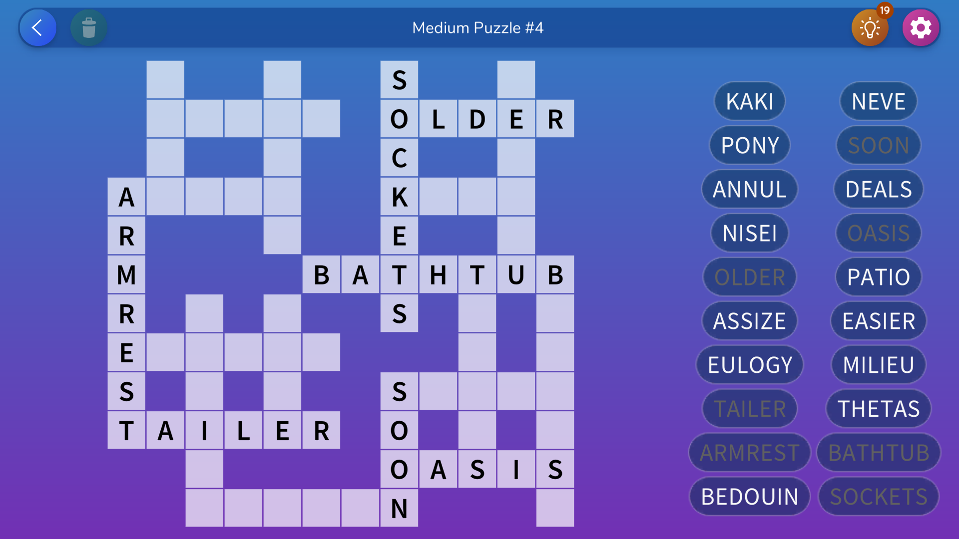 اسکرین شات 6 بازی Fill-in Crosswords Unlimited
